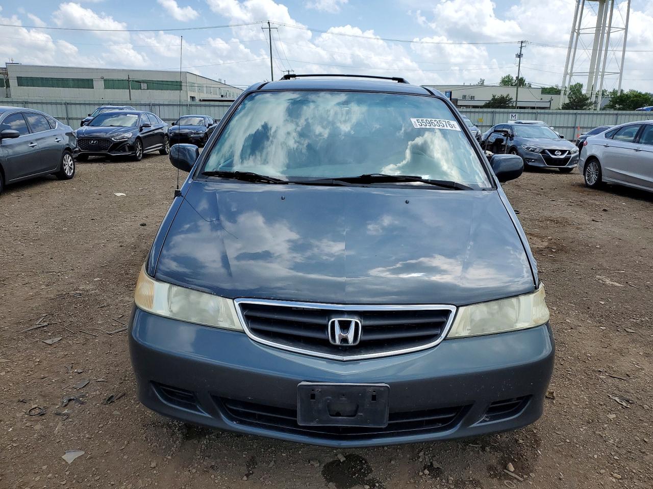 2004 Honda Odyssey Ex Gray vin: 5FNRL18874B151021