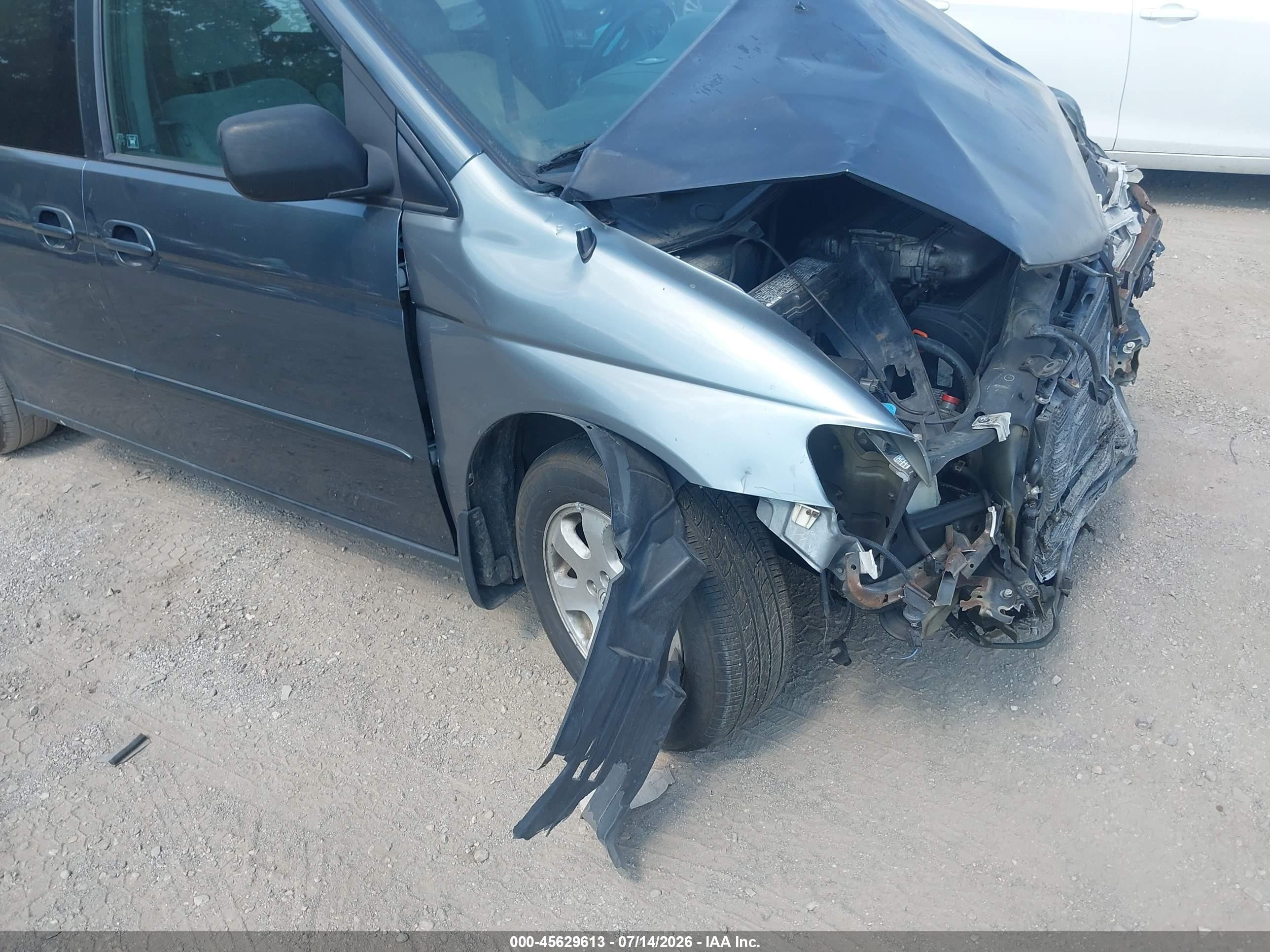 2004 Honda Odyssey Ex Gray vin: 5FNRL18884B083604