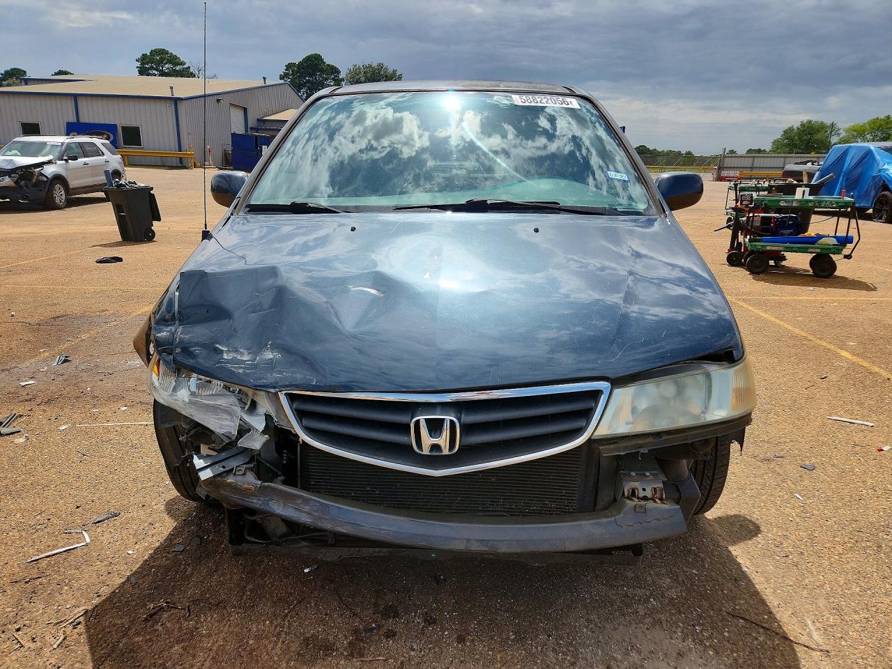 2004 Honda Odyssey Ex Gray vin: 5FNRL18894B112303