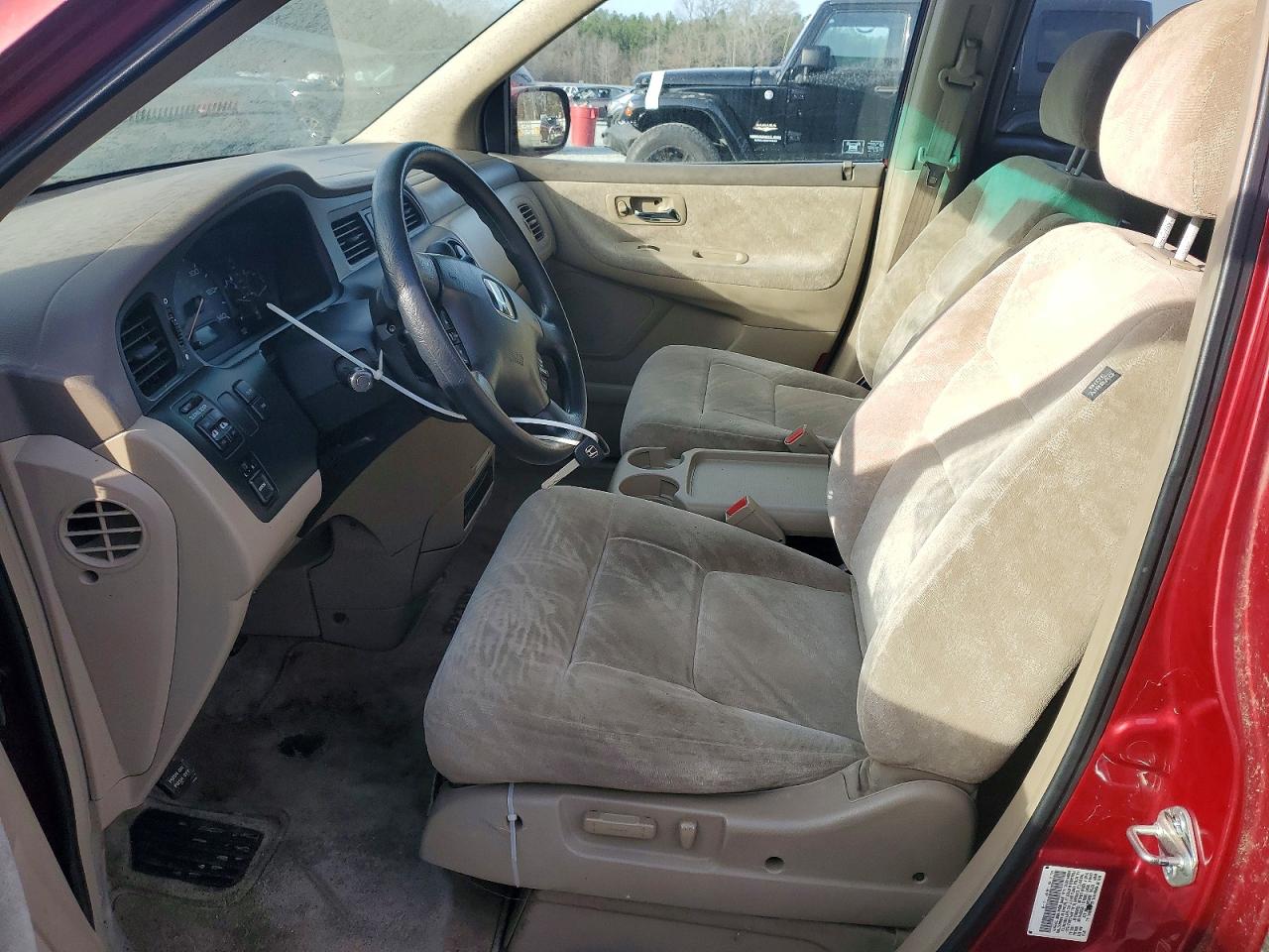 2004 Honda Odyssey Ex Maroon vin: 5FNRL18894B119588