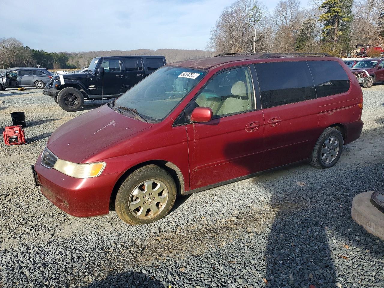 2004 Honda Odyssey Ex Maroon vin: 5FNRL18894B119588