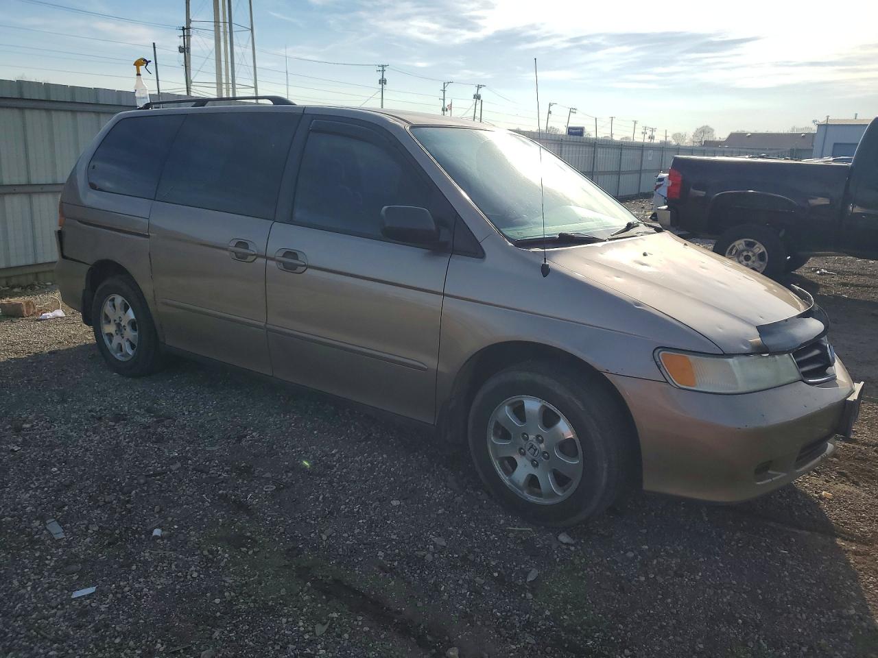 2004 Honda Odyssey Ex Золотой vin: 5FNRL188X4B142460