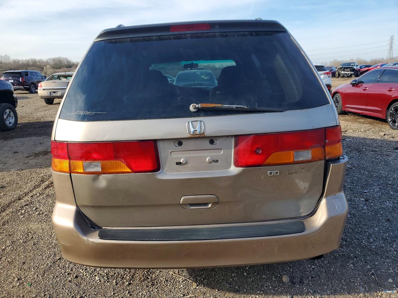 2004 Honda Odyssey Ex Золотой vin: 5FNRL188X4B142460