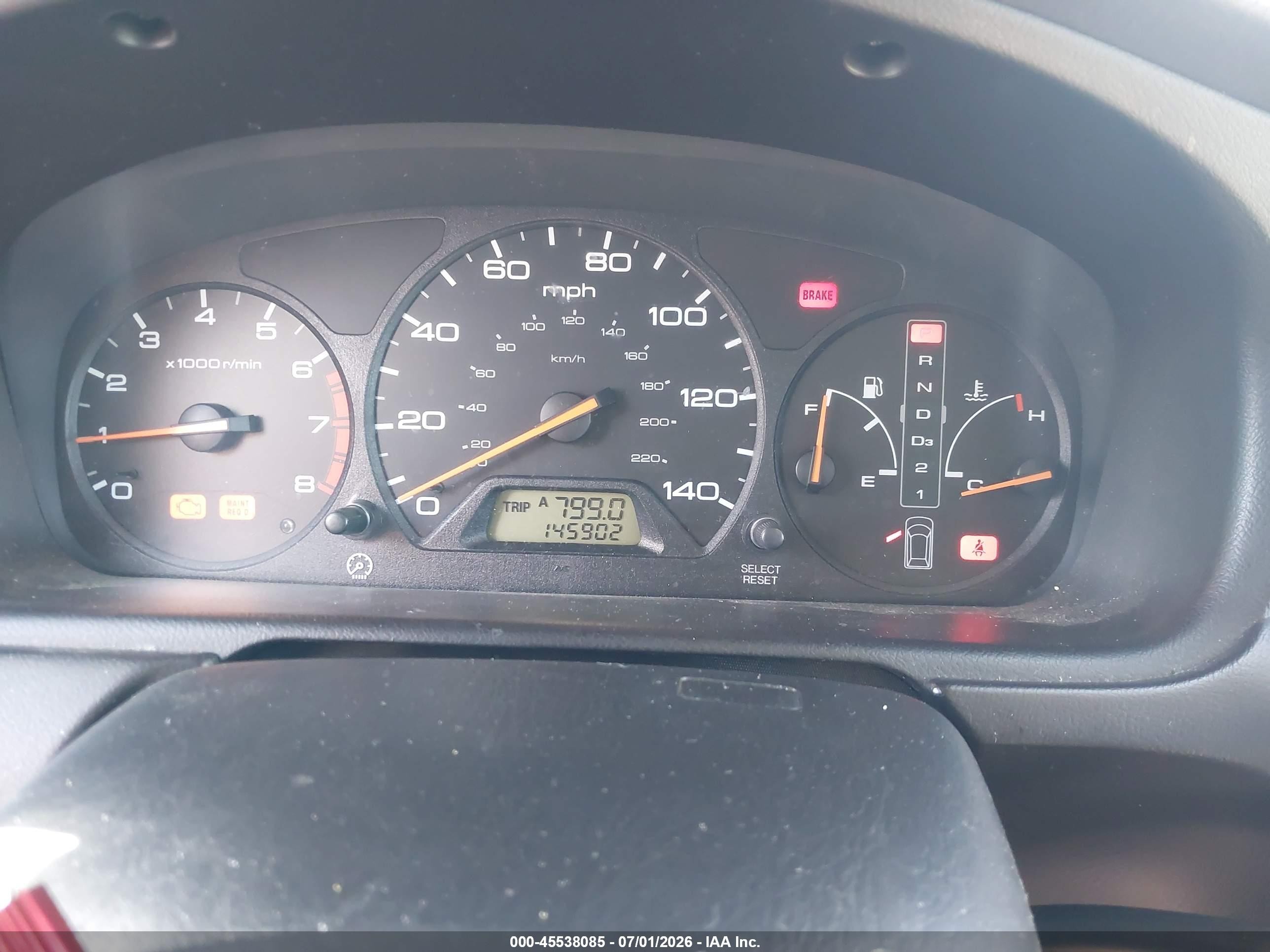 2002 Honda Odyssey Ex-l Red vin: 5FNRL18902B049985