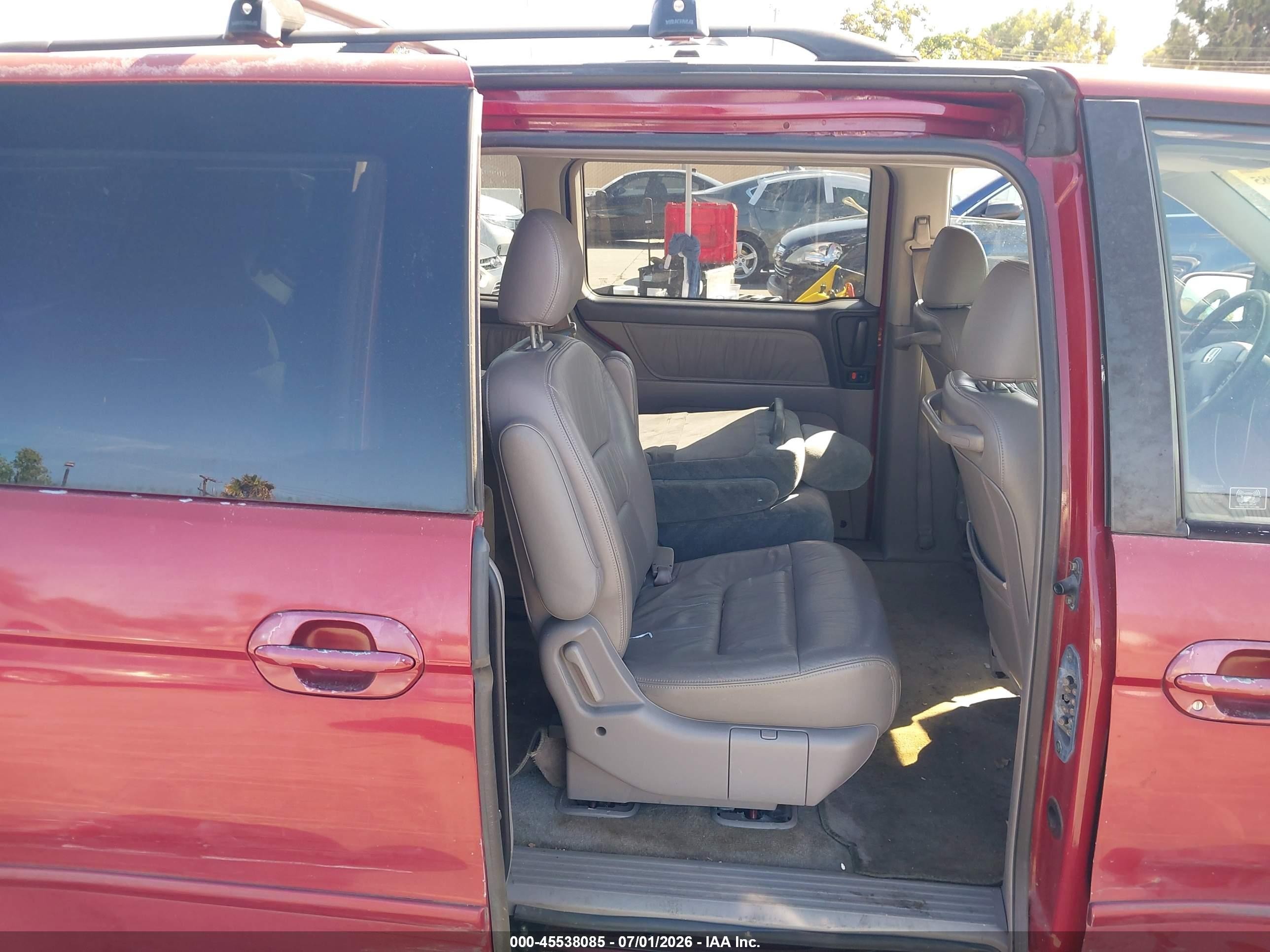 2002 Honda Odyssey Ex-l Red vin: 5FNRL18902B049985