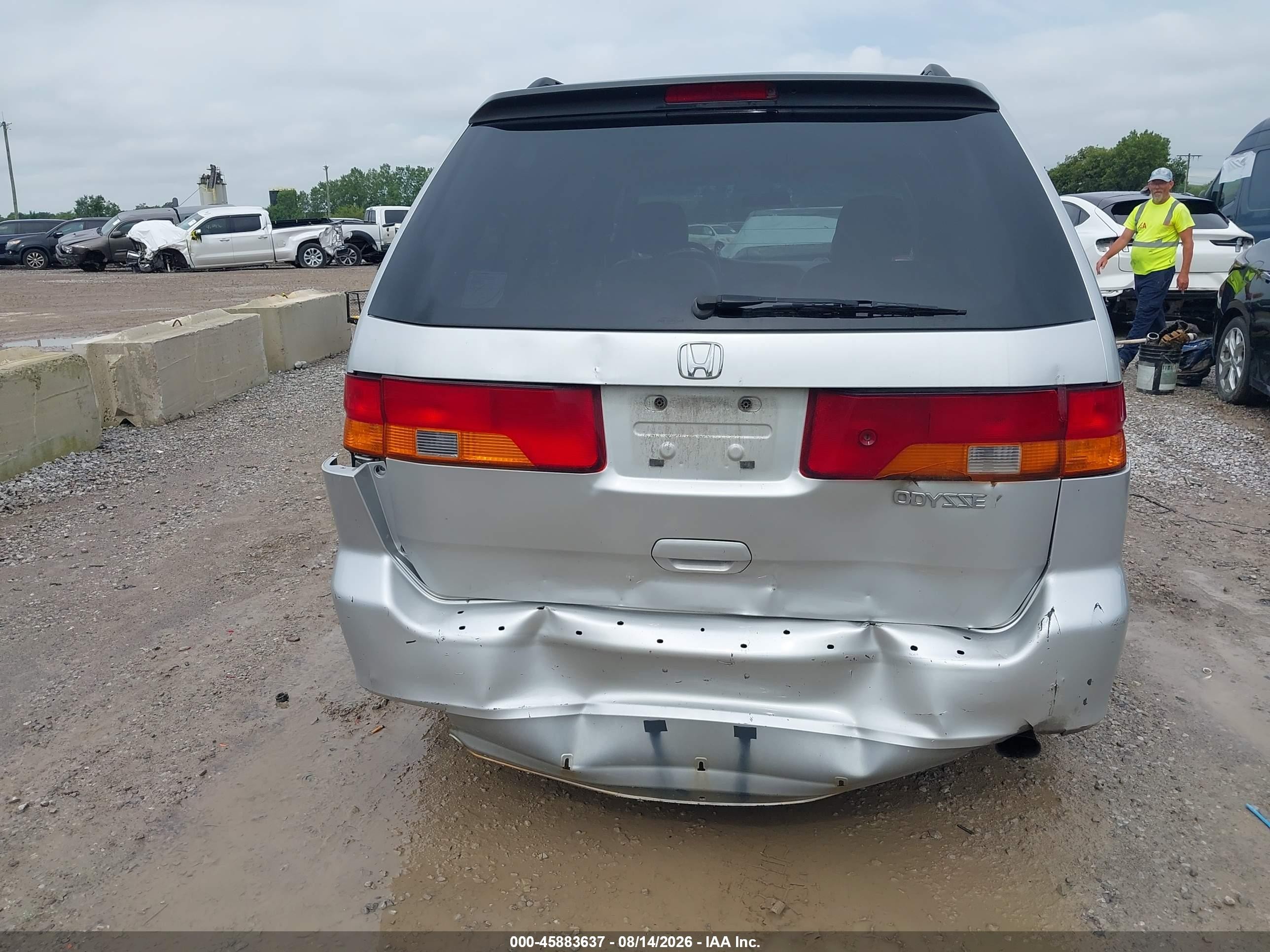 2003 Honda Odyssey Ex-l Silver vin: 5FNRL18903B015062