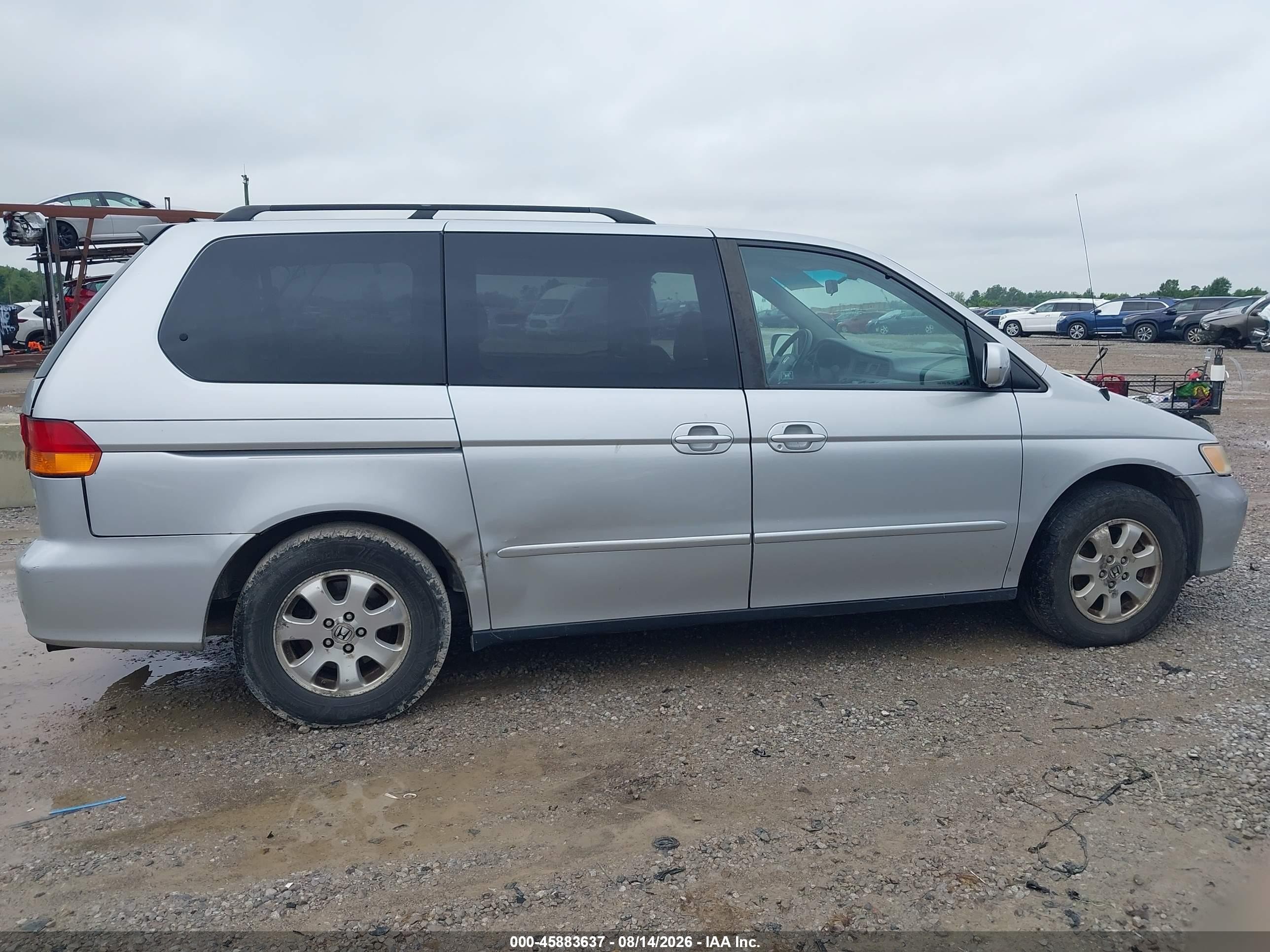 2003 Honda Odyssey Ex-l Silver vin: 5FNRL18903B015062