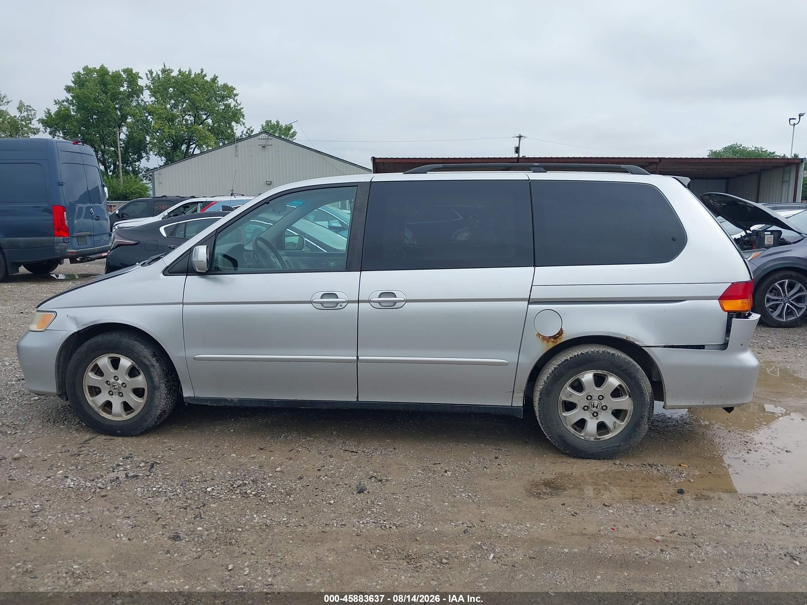 2003 Honda Odyssey Ex-l Silver vin: 5FNRL18903B015062