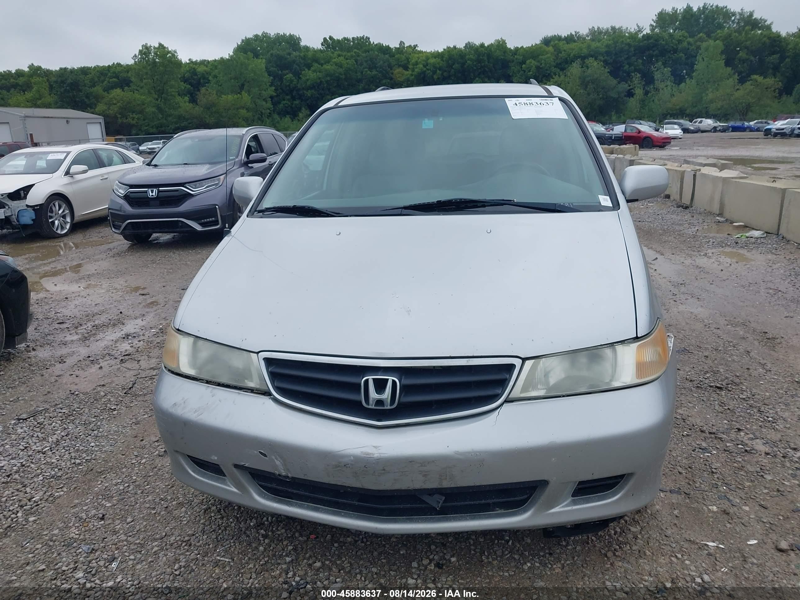 2003 Honda Odyssey Ex-l Silver vin: 5FNRL18903B015062