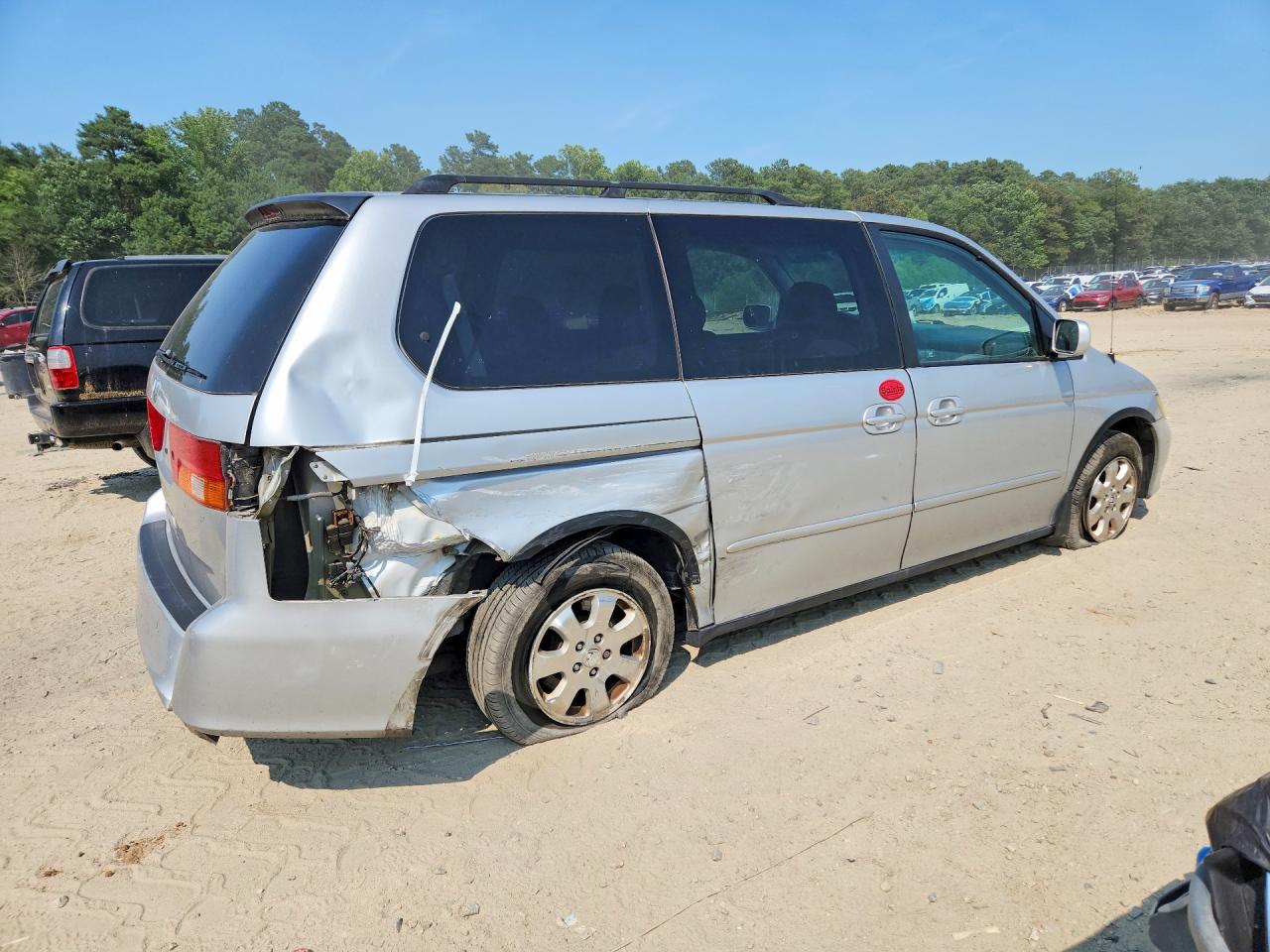 2003 Honda Odessey Серый vin: 5FNRL18903B023680