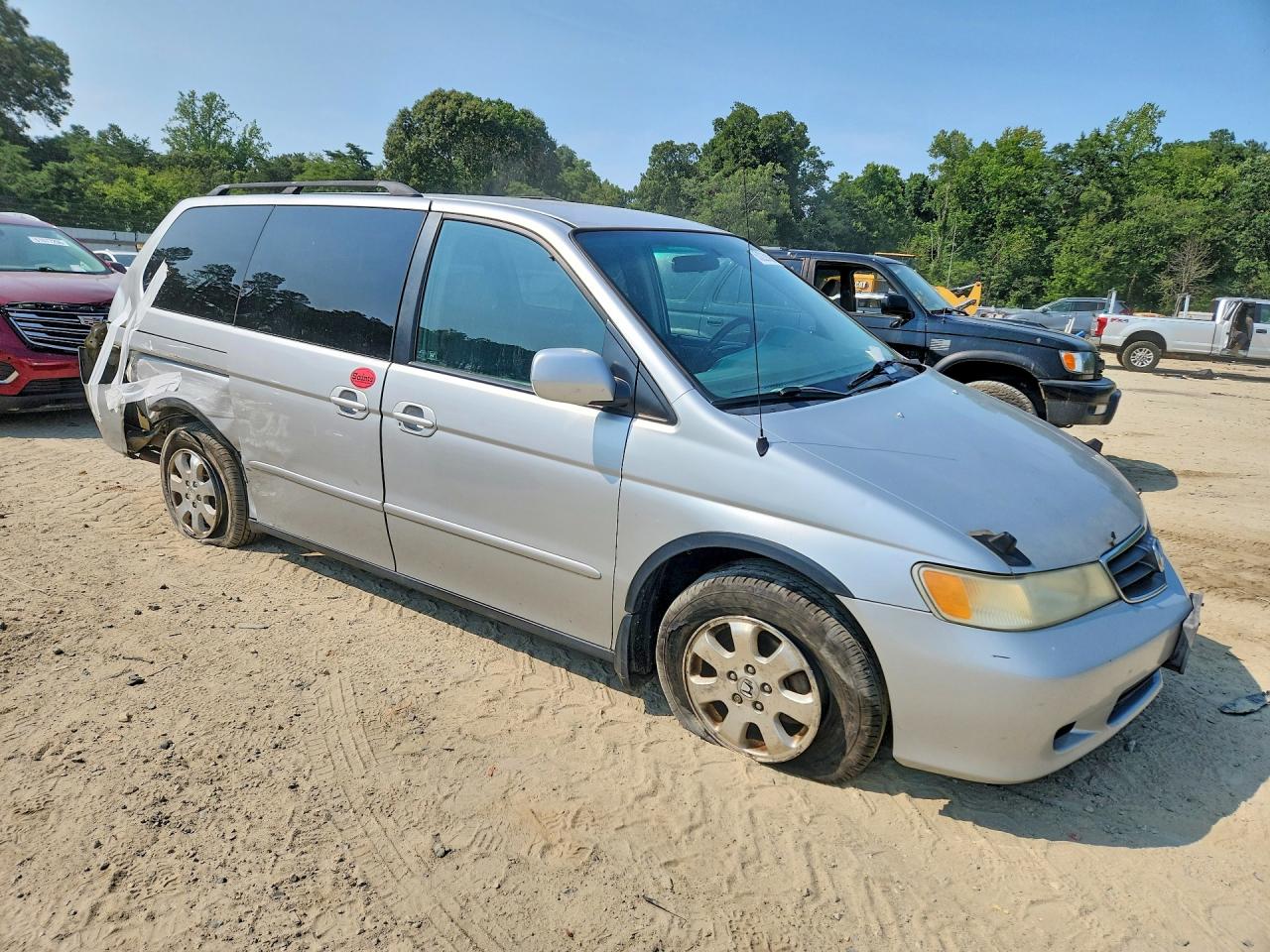 2003 Honda Odessey Серый vin: 5FNRL18903B023680