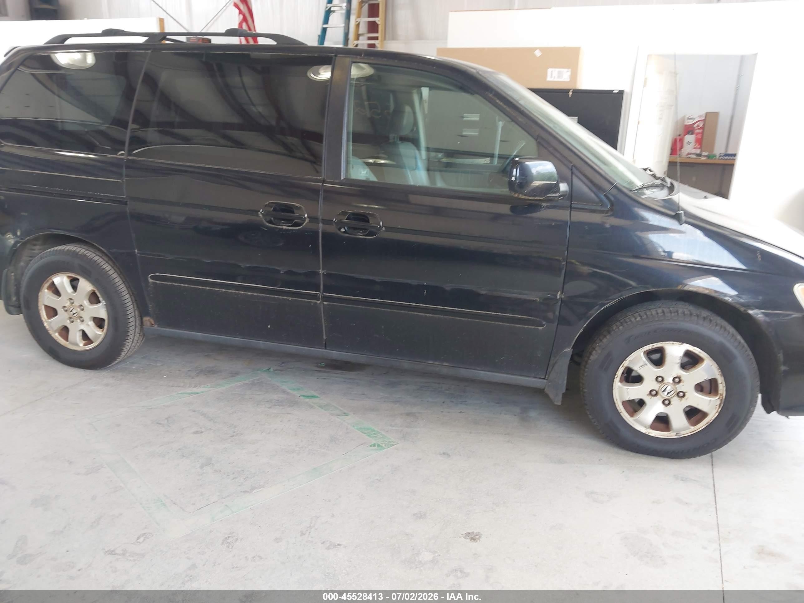 2004 Honda Odyssey Ex-l Black vin: 5FNRL18904B004998