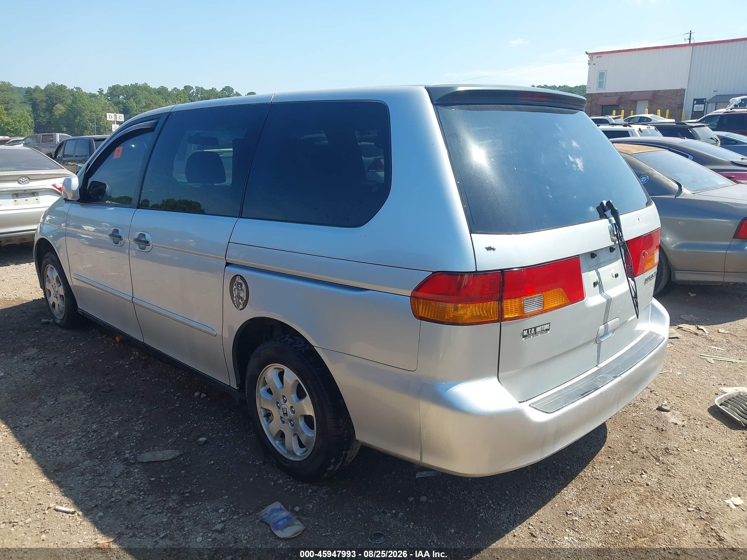 2004 Honda Odyssey Ex-l Gray vin: 5FNRL18904B064103