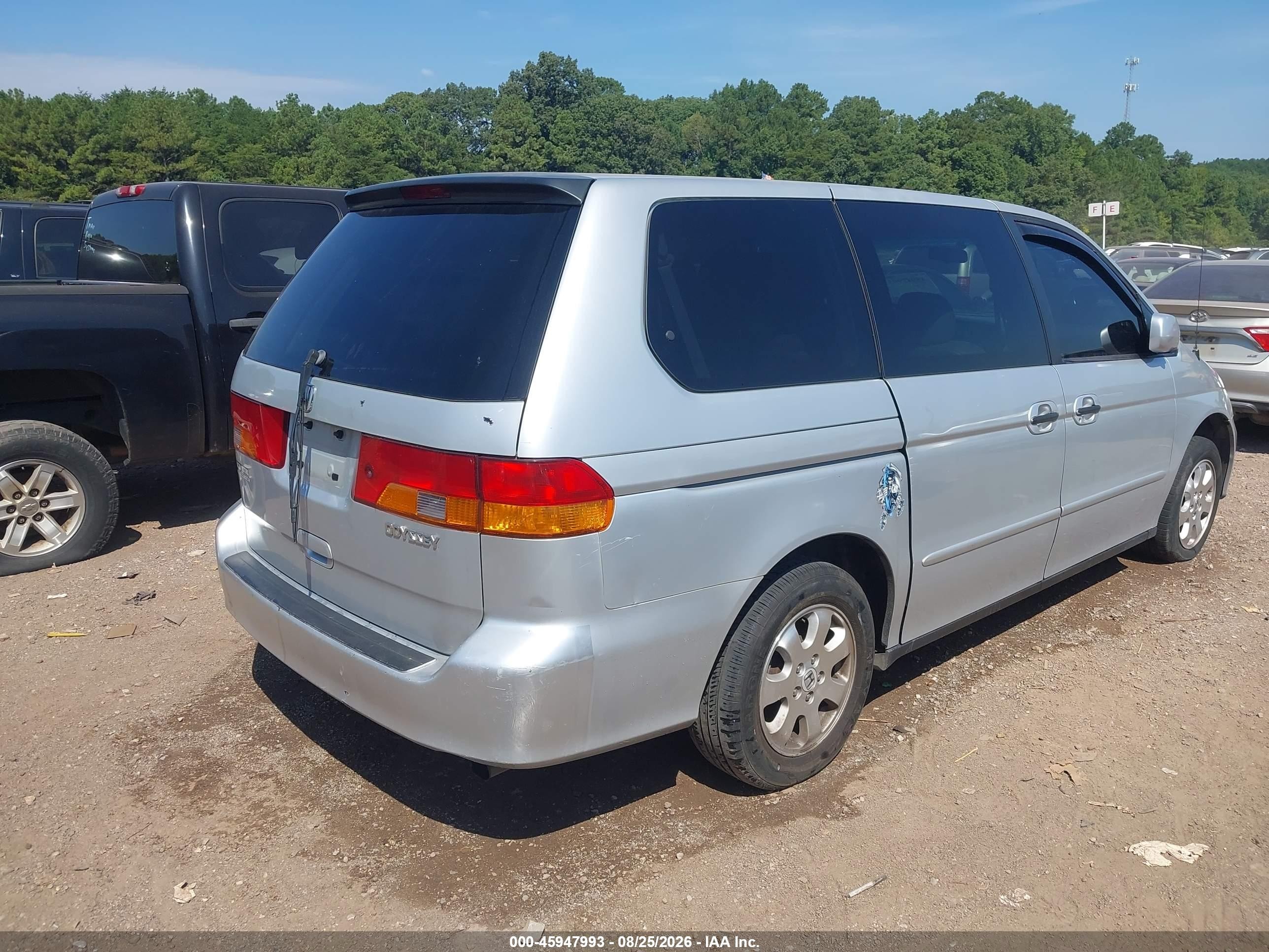 2004 Honda Odyssey Ex-l Gray vin: 5FNRL18904B064103