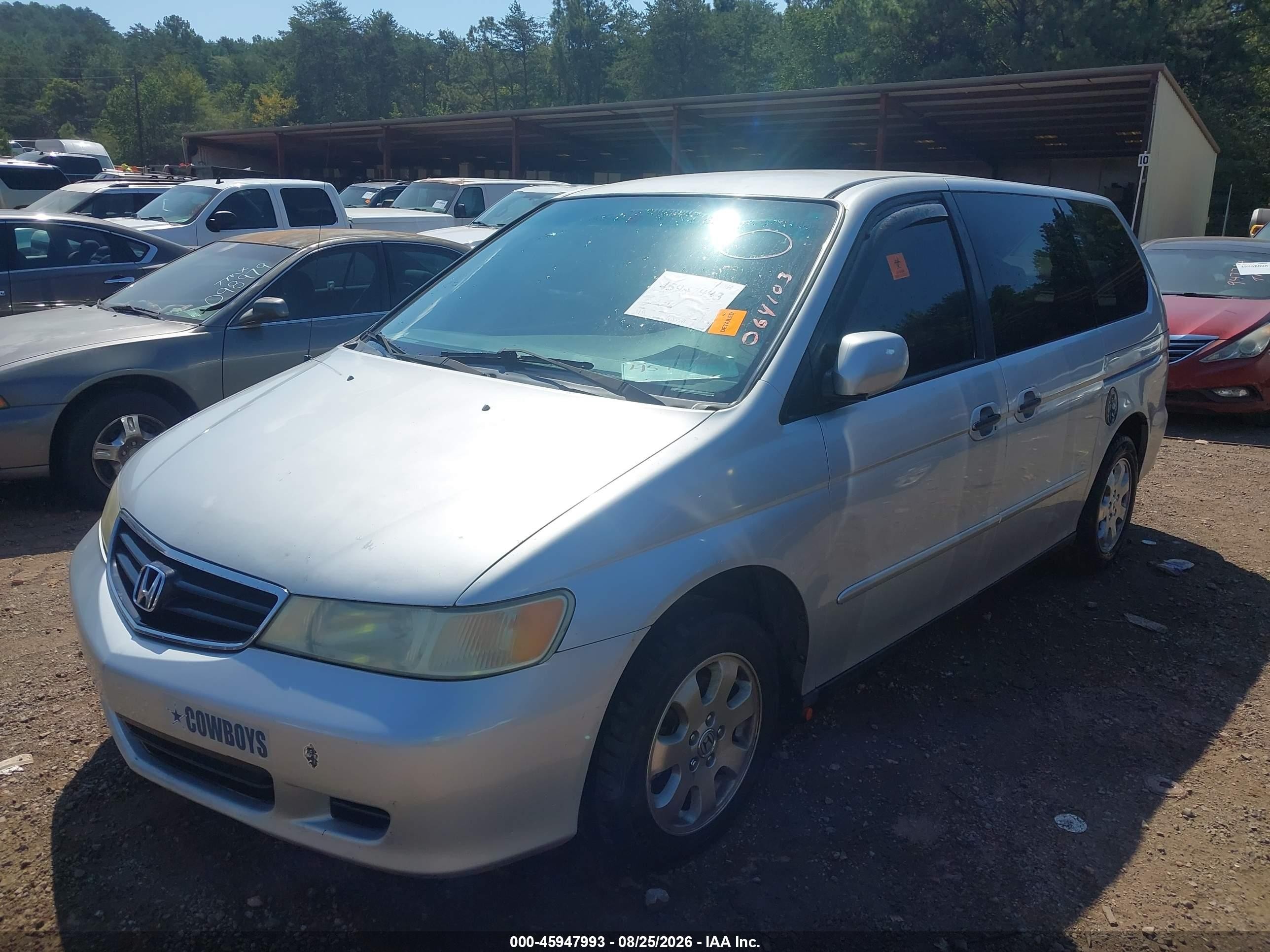 2004 Honda Odyssey Ex-l Gray vin: 5FNRL18904B064103