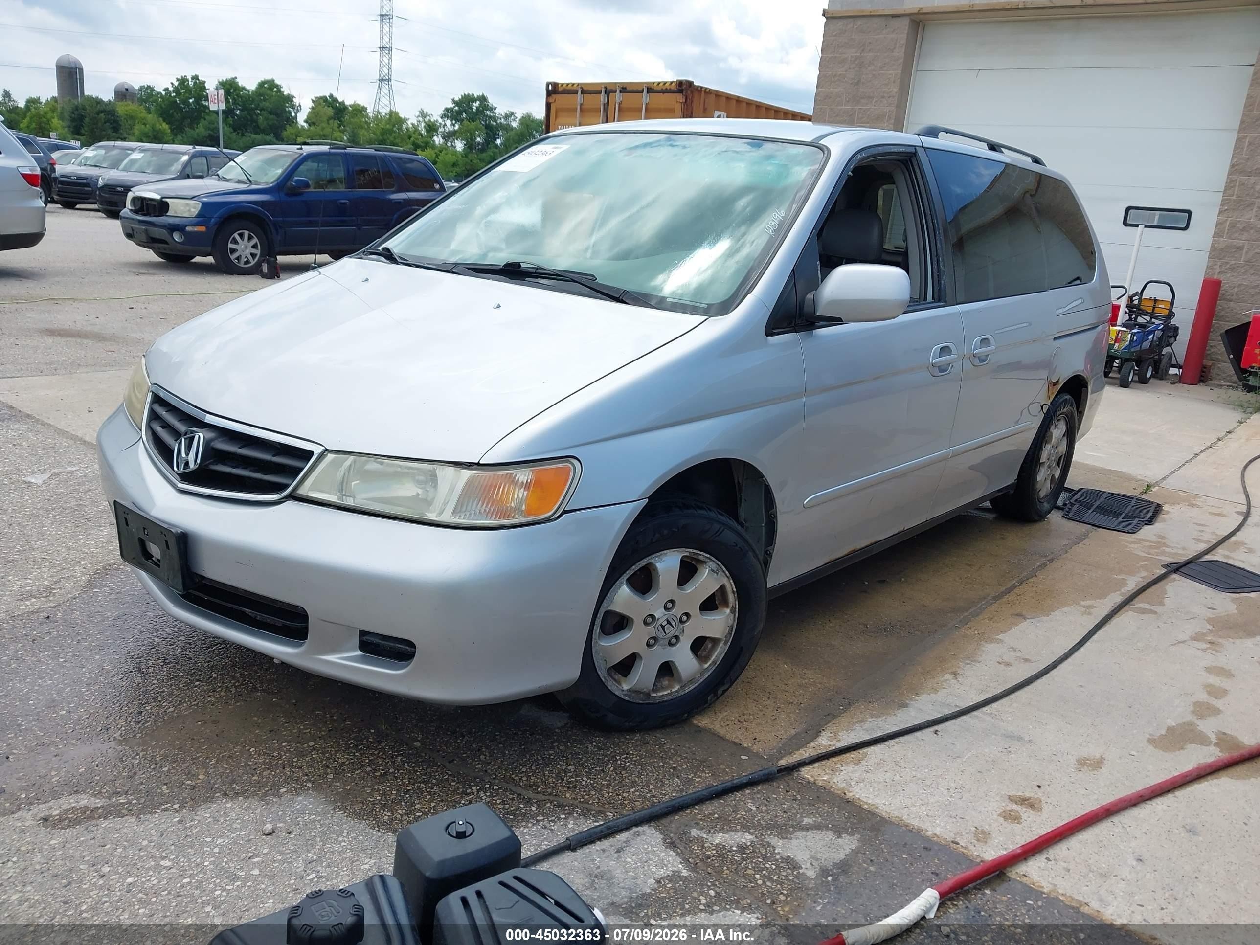 2004 Honda Odyssey Ex-l Silver vin: 5FNRL18904B123196