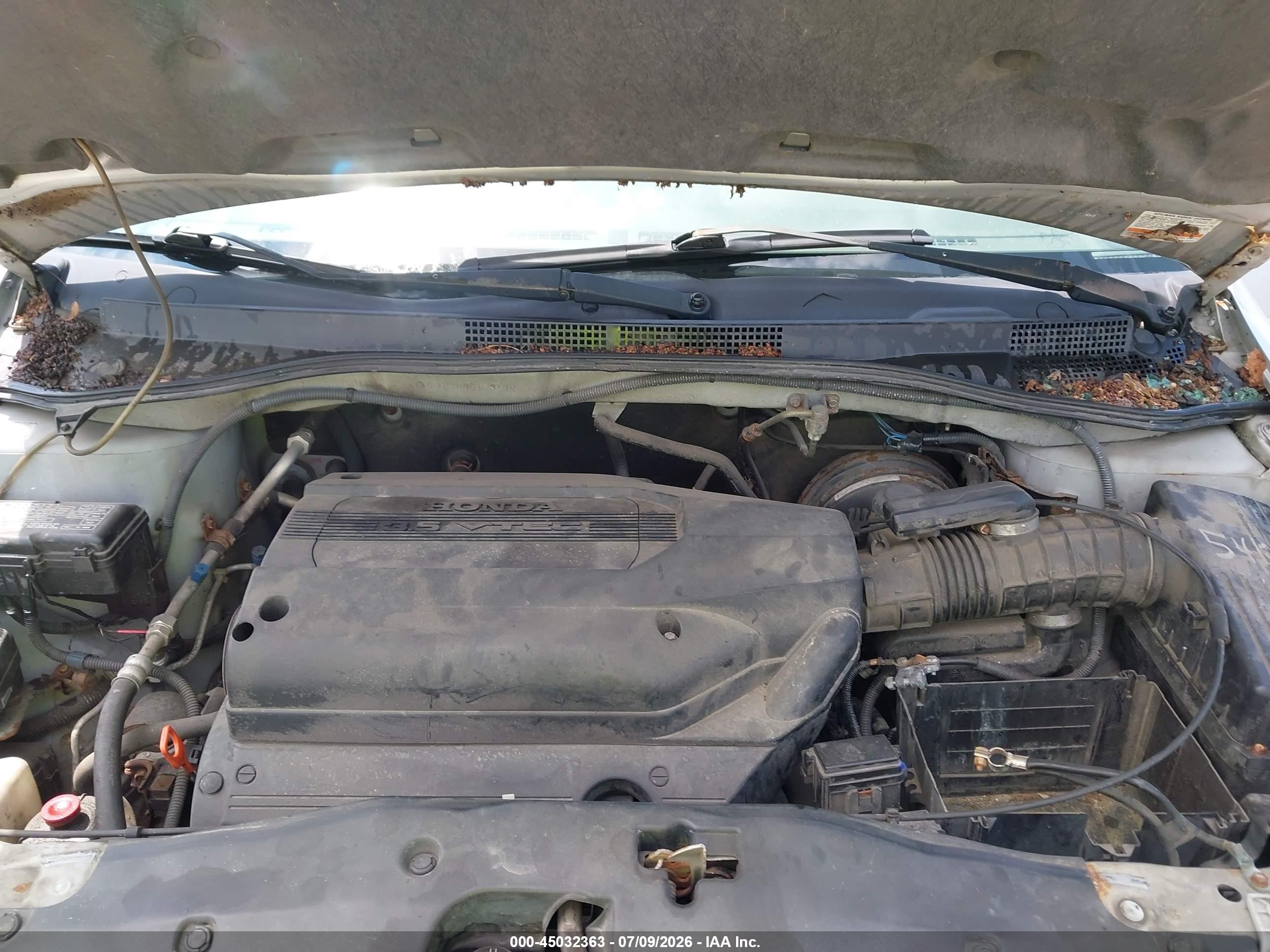 2004 Honda Odyssey Ex-l Silver vin: 5FNRL18904B123196