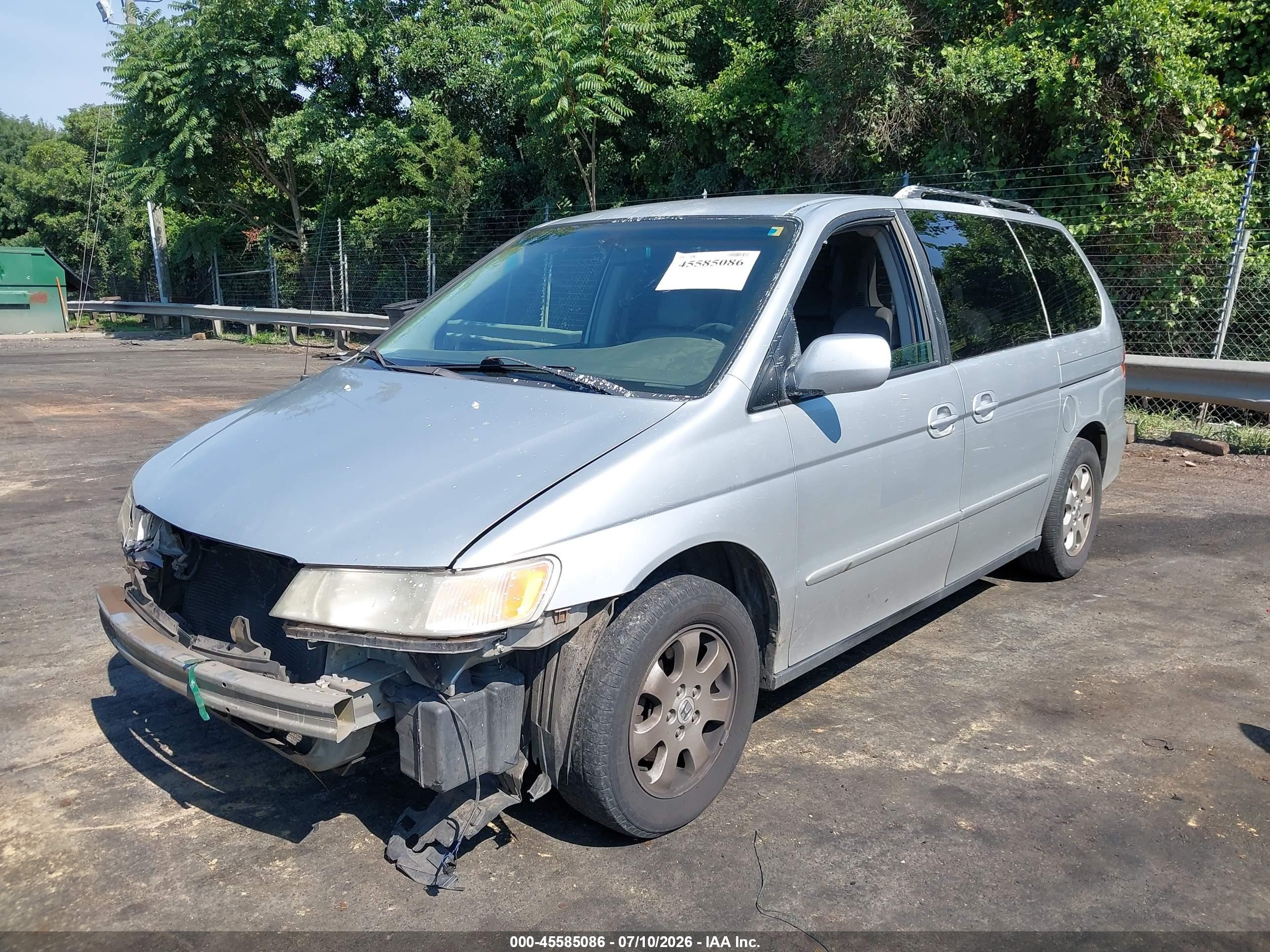 2003 Honda Odyssey Ex-l Gray vin: 5FNRL18913B026233