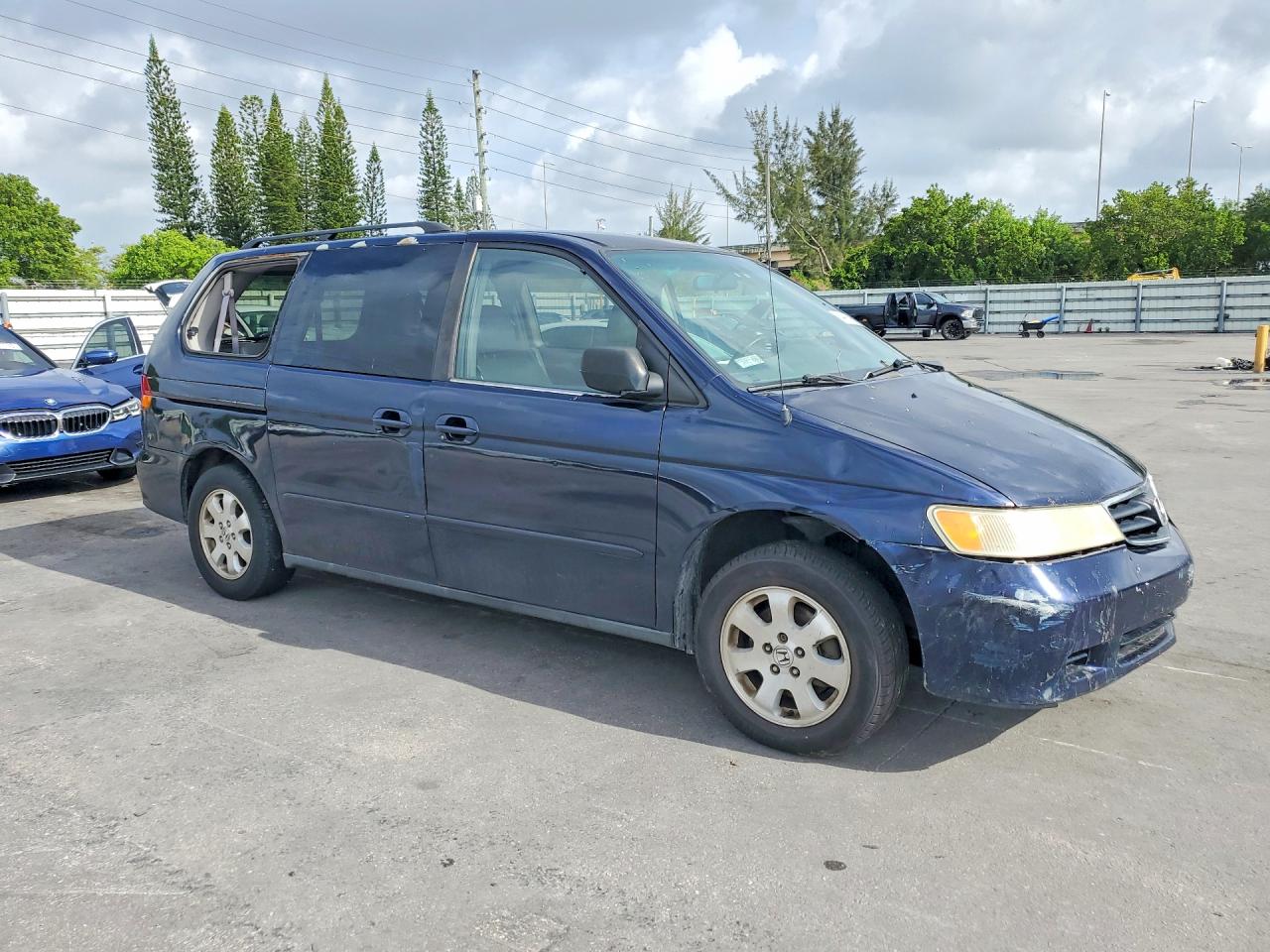 2004 Honda Odyssey Exl Синий vin: 5FNRL18914B020899