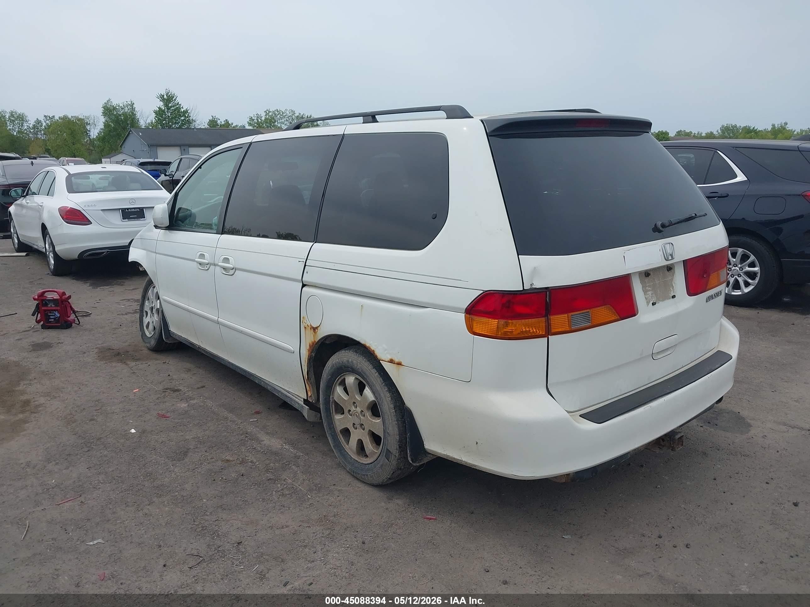 2004 Honda Odyssey Ex-l White vin: 5FNRL18914B034589