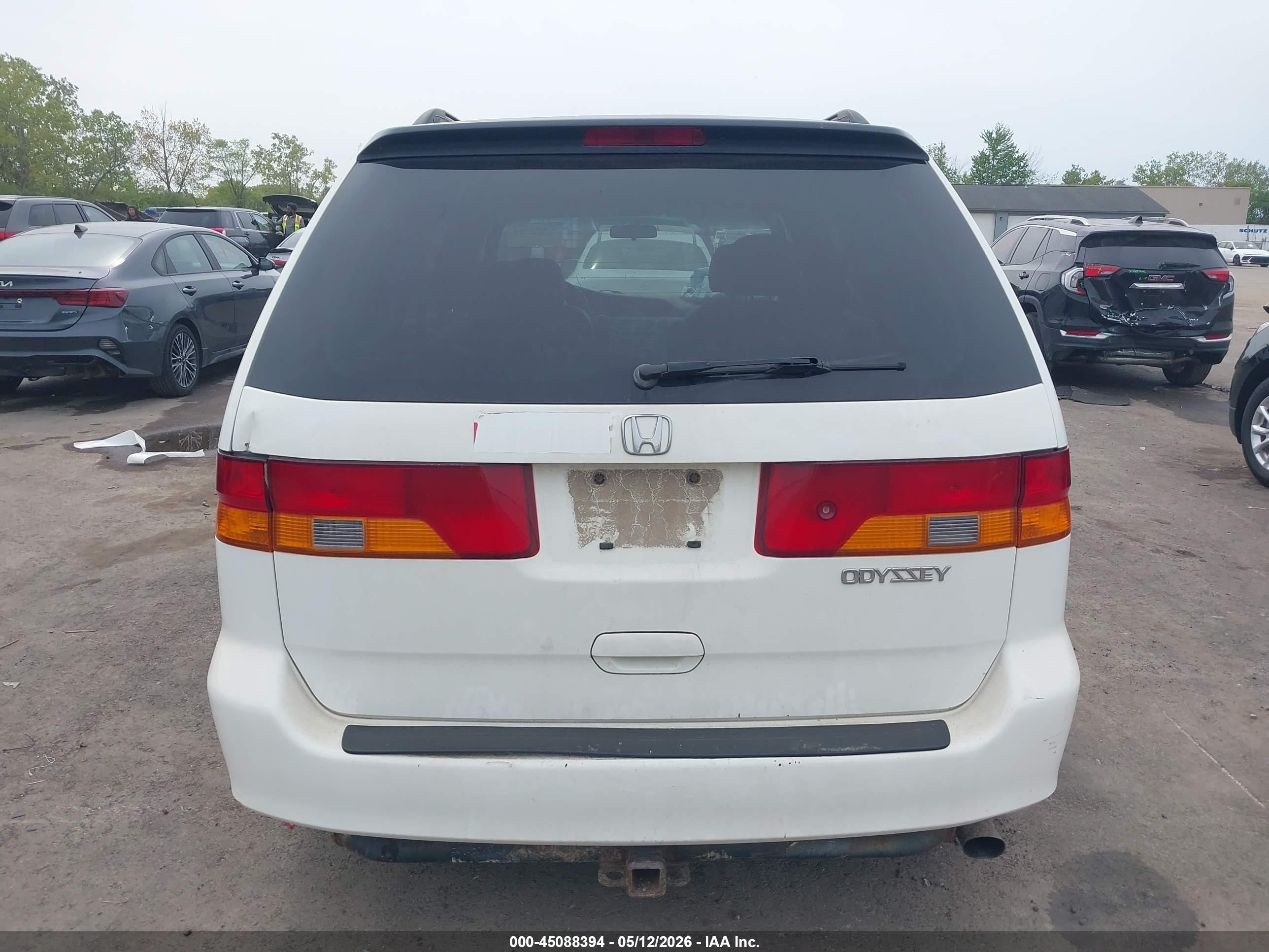 2004 Honda Odyssey Ex-l White vin: 5FNRL18914B034589