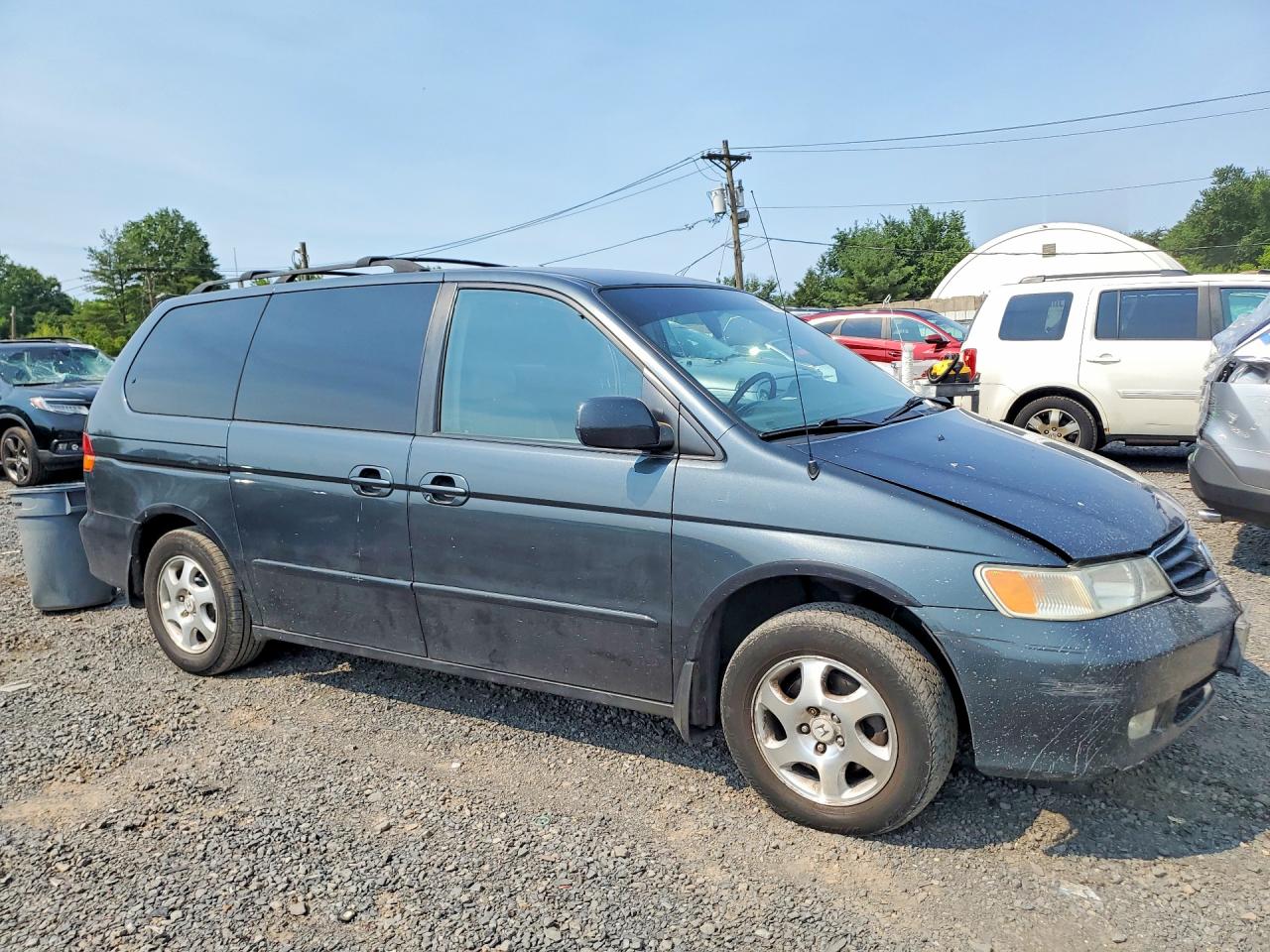 2003 Honda Odyssey Exl Gray vin: 5FNRL18923B032350