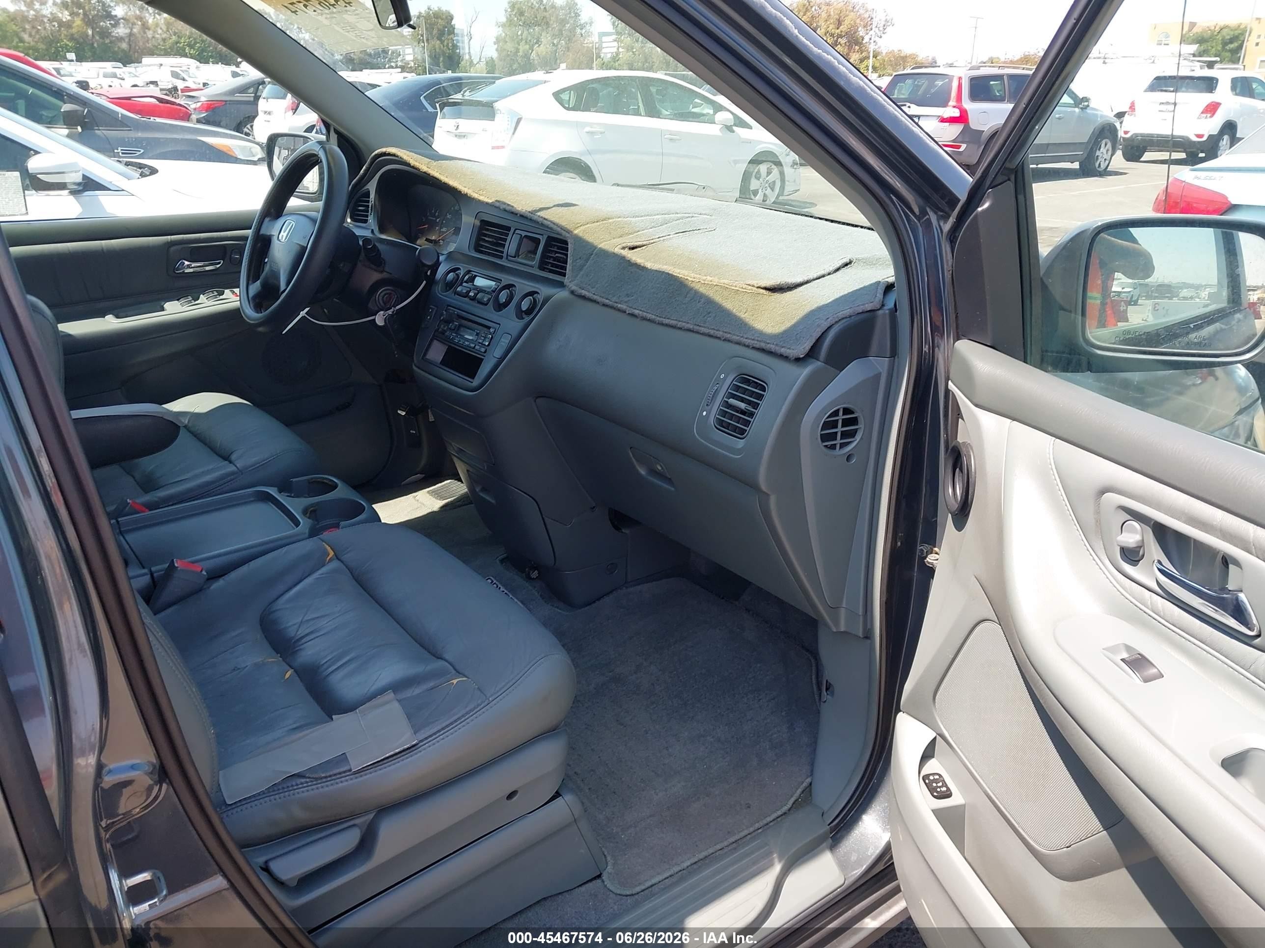 2003 Honda Odyssey Ex-l Gray vin: 5FNRL18923B059872