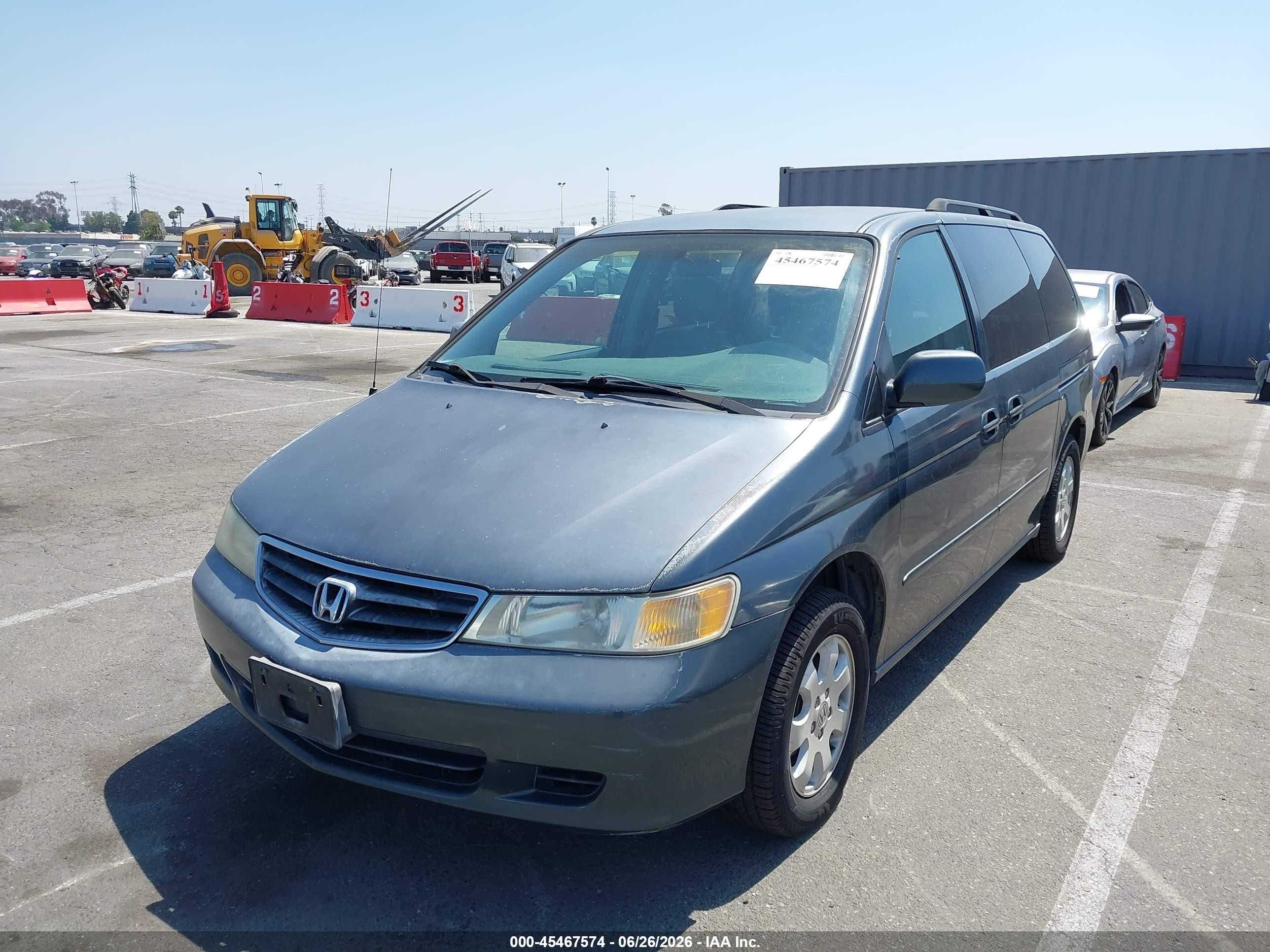 2003 Honda Odyssey Ex-l Gray vin: 5FNRL18923B059872