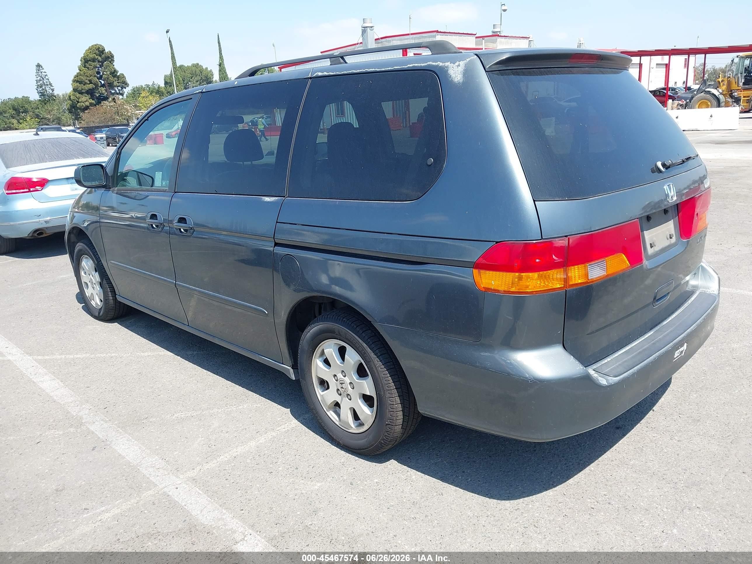 2003 Honda Odyssey Ex-l Gray vin: 5FNRL18923B059872