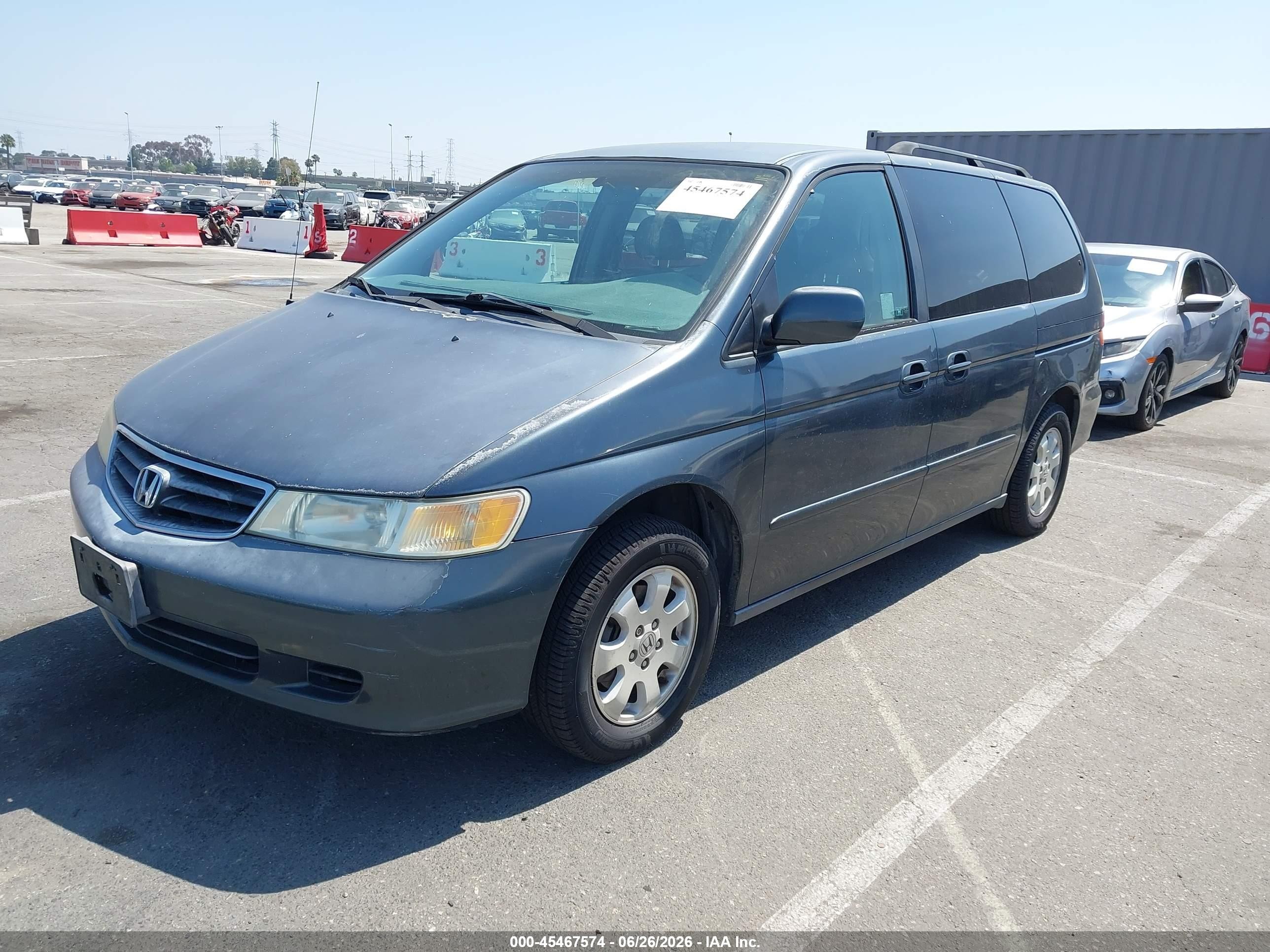 2003 Honda Odyssey Ex-l Gray vin: 5FNRL18923B059872