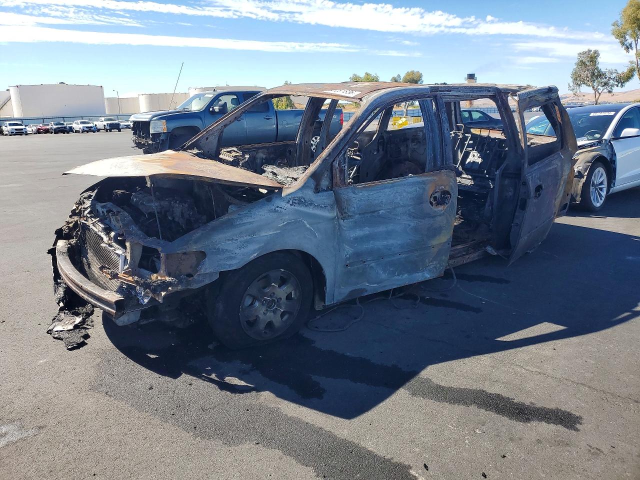 2003 Honda Odyssey Exl Burn vin: 5FNRL18923B129578
