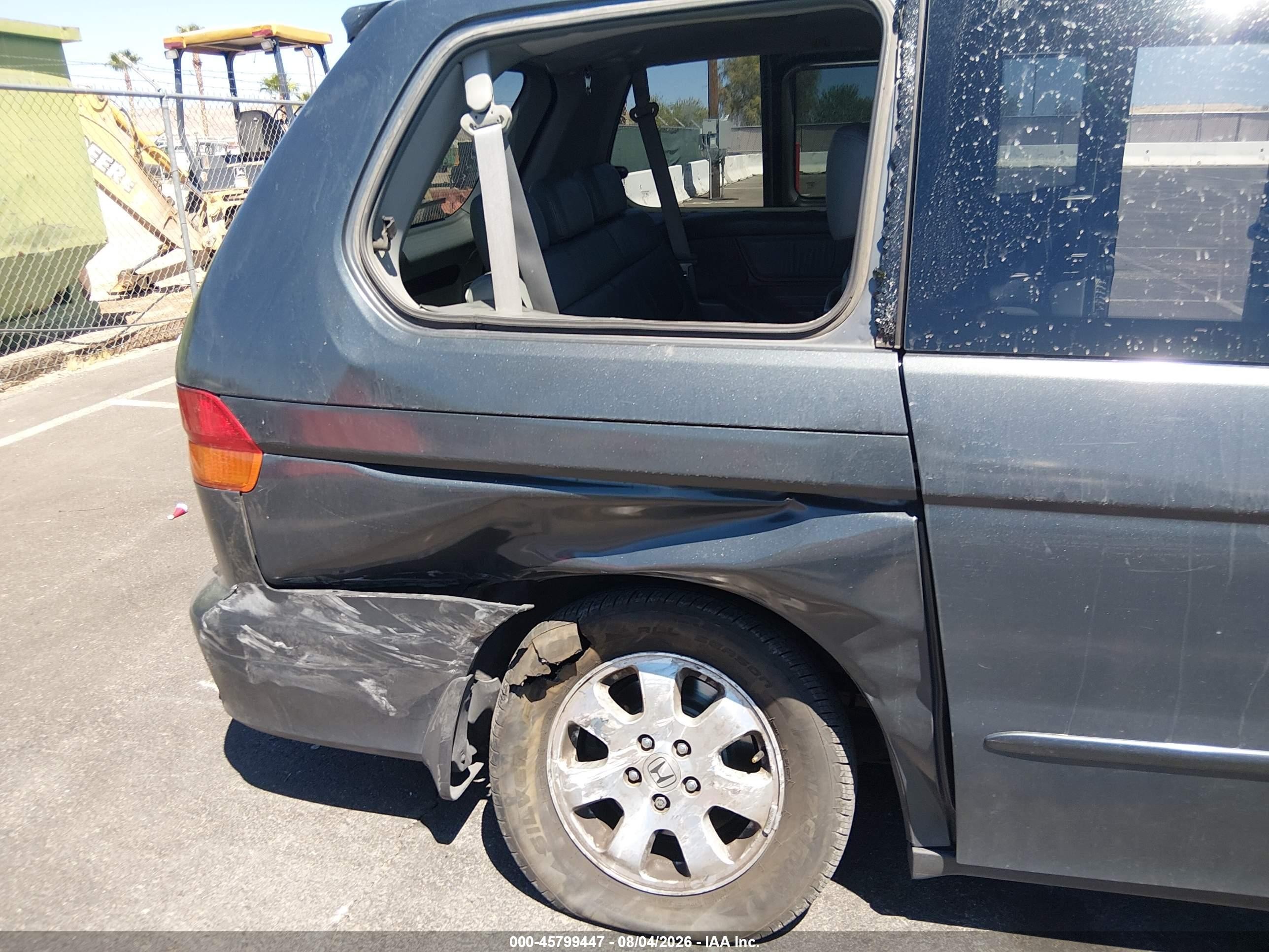 2003 Honda Odyssey Ex-l Gray vin: 5FNRL18923B155551