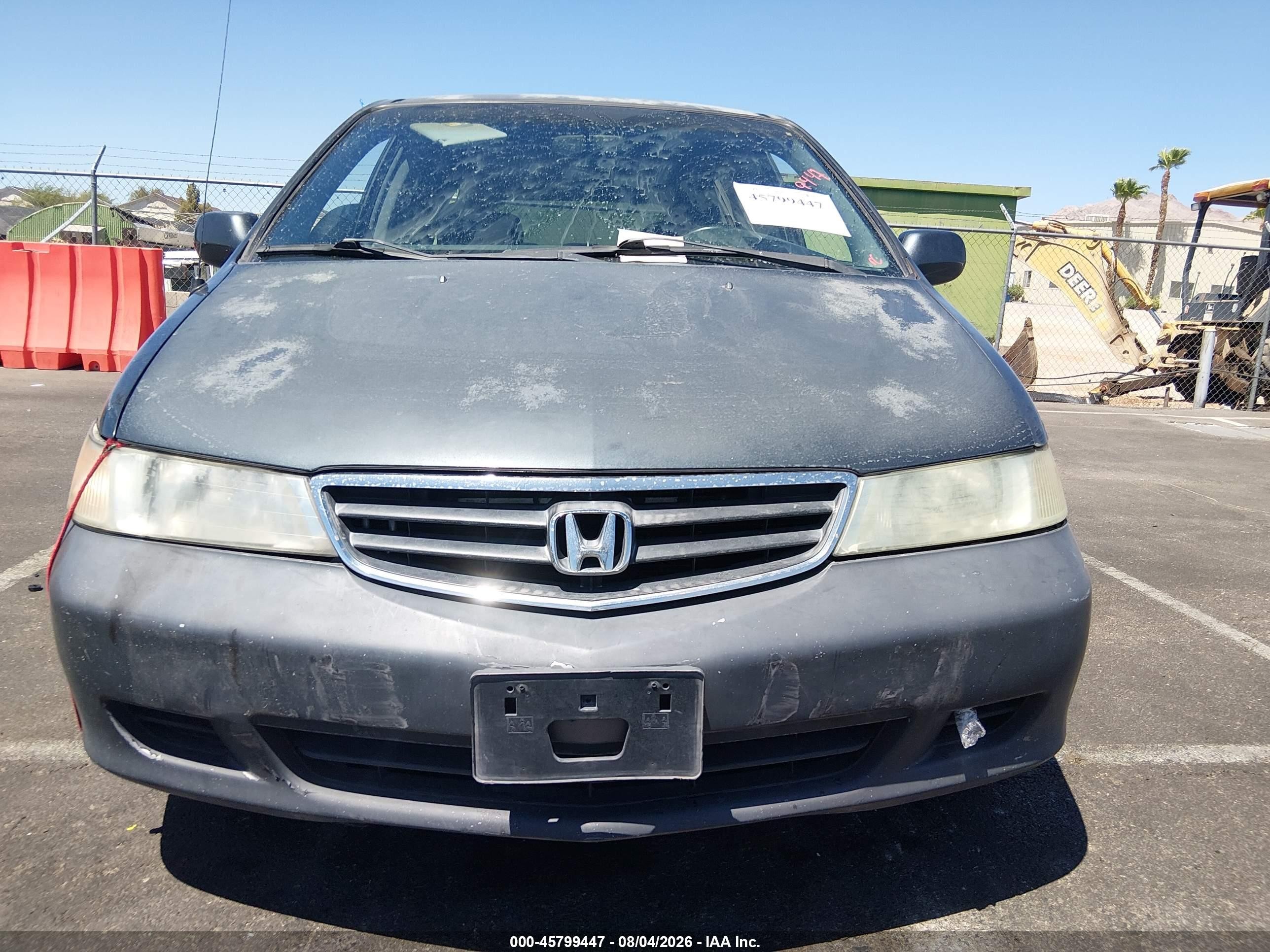 2003 Honda Odyssey Ex-l Gray vin: 5FNRL18923B155551