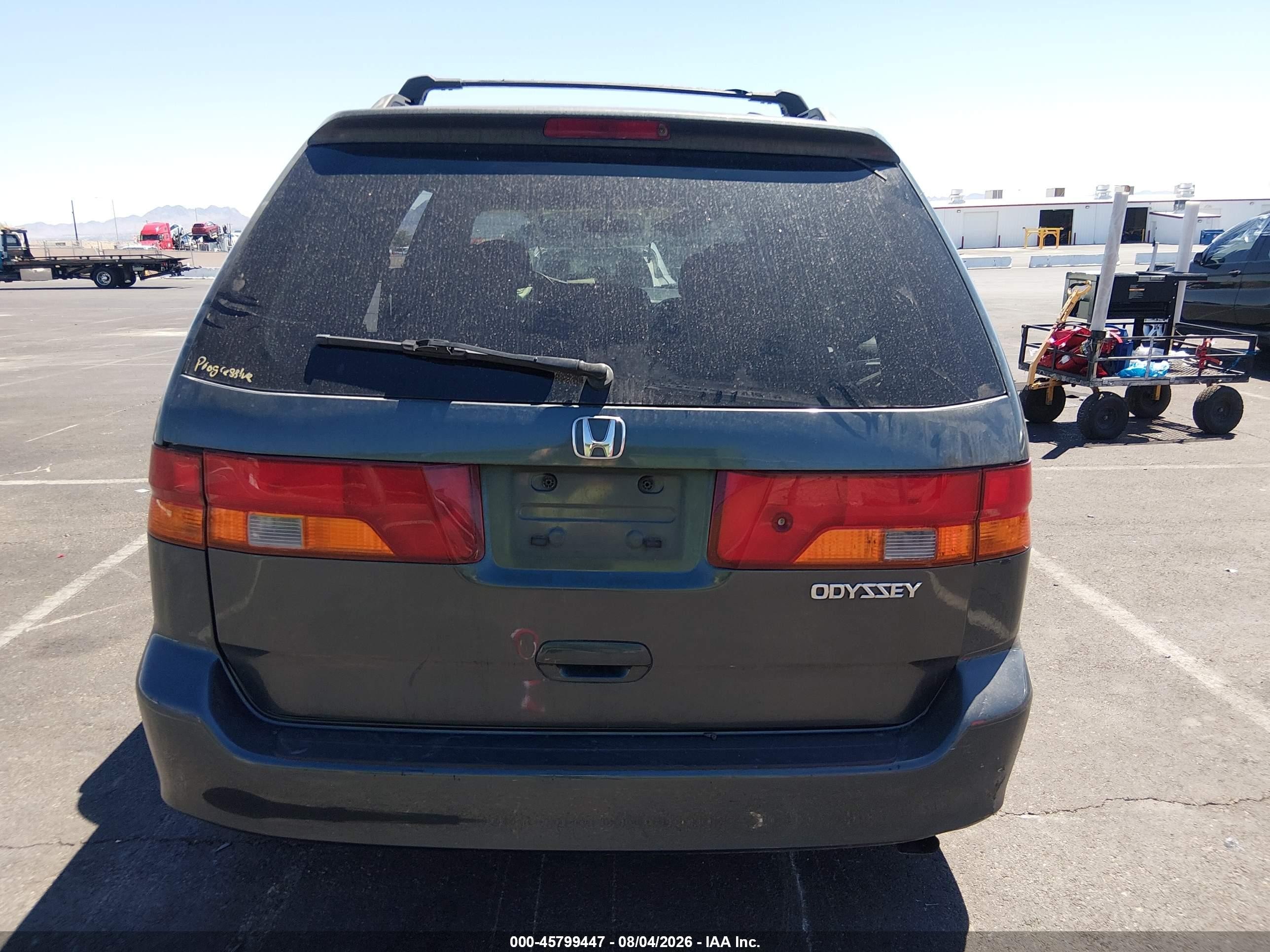 2003 Honda Odyssey Ex-l Gray vin: 5FNRL18923B155551