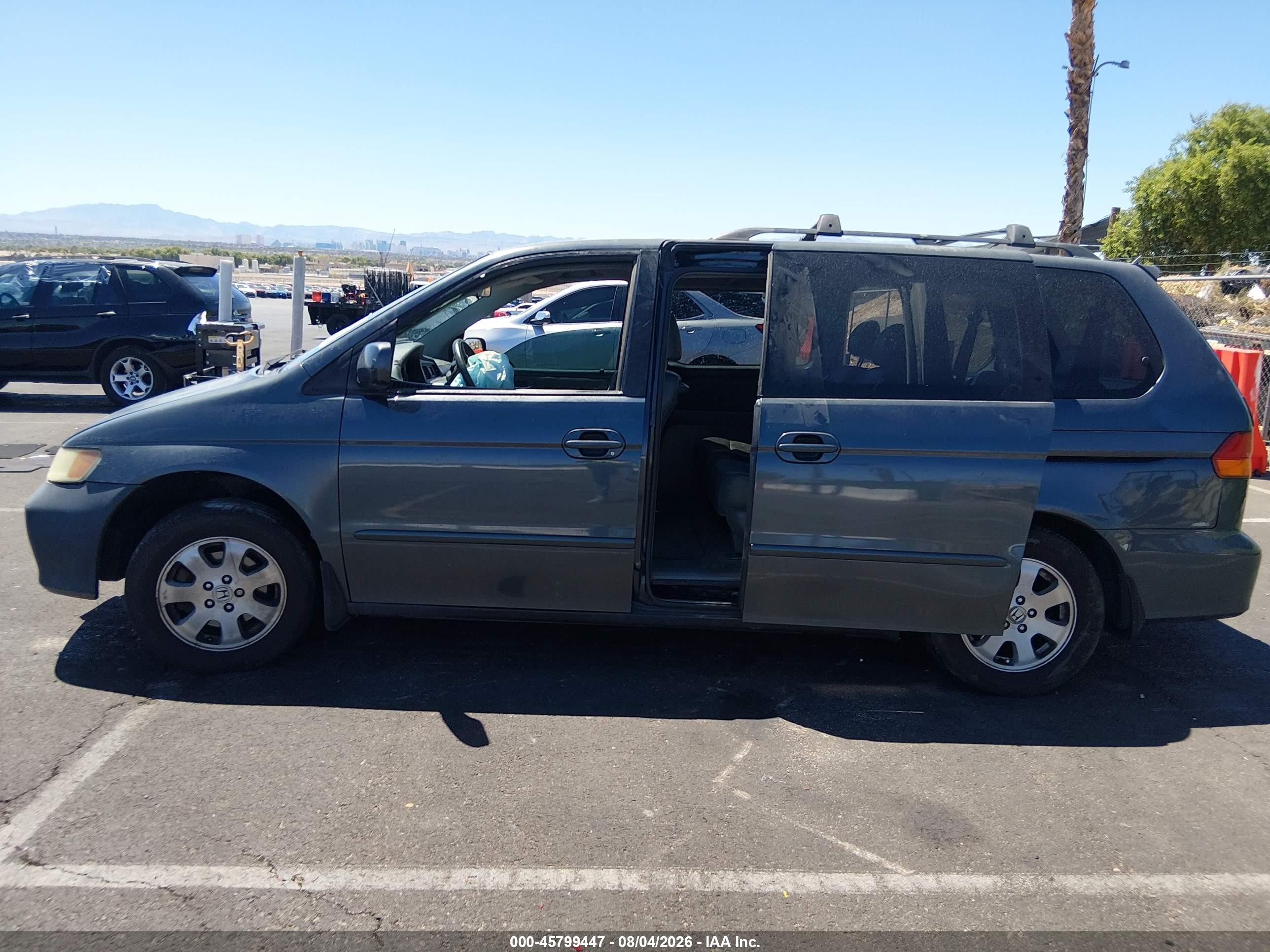 2003 Honda Odyssey Ex-l Gray vin: 5FNRL18923B155551