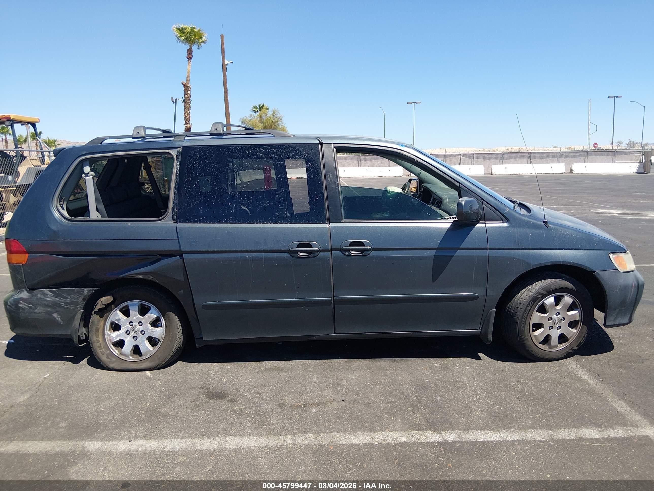 2003 Honda Odyssey Ex-l Gray vin: 5FNRL18923B155551