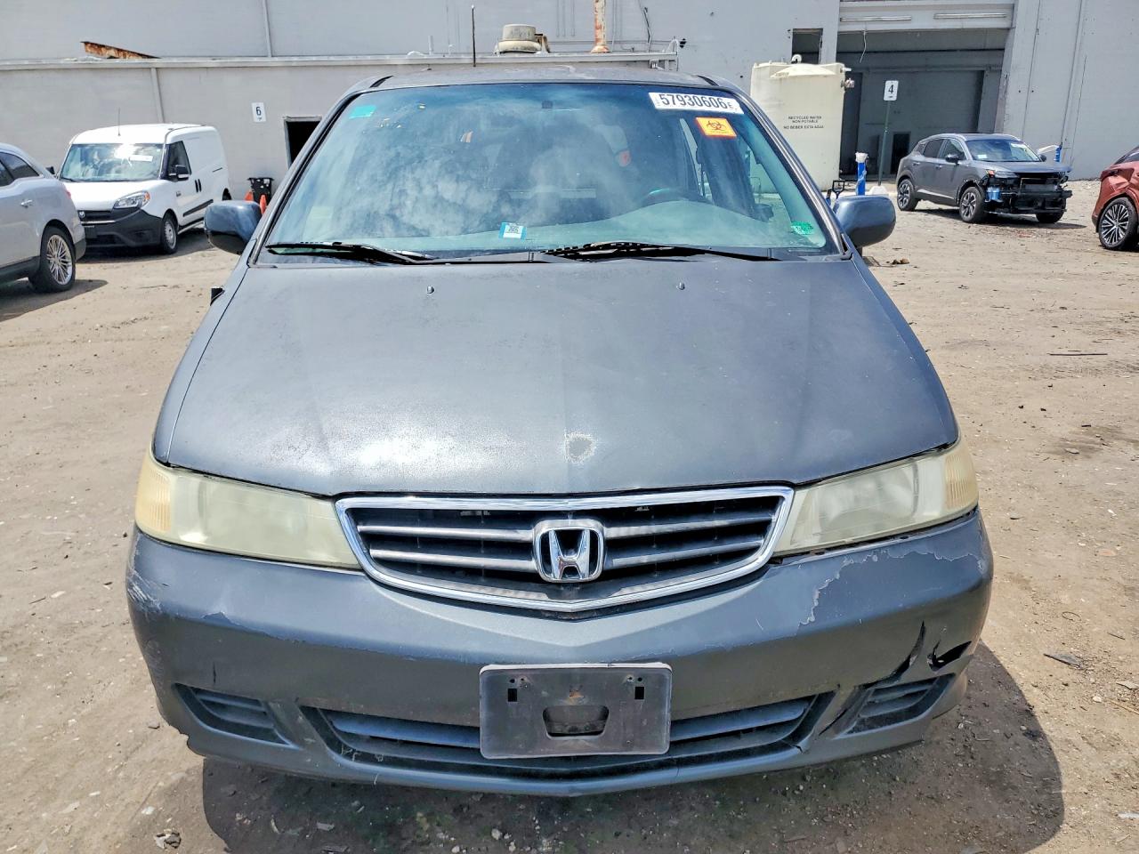 2004 Honda Odyssey Exl Gray vin: 5FNRL18924B096227