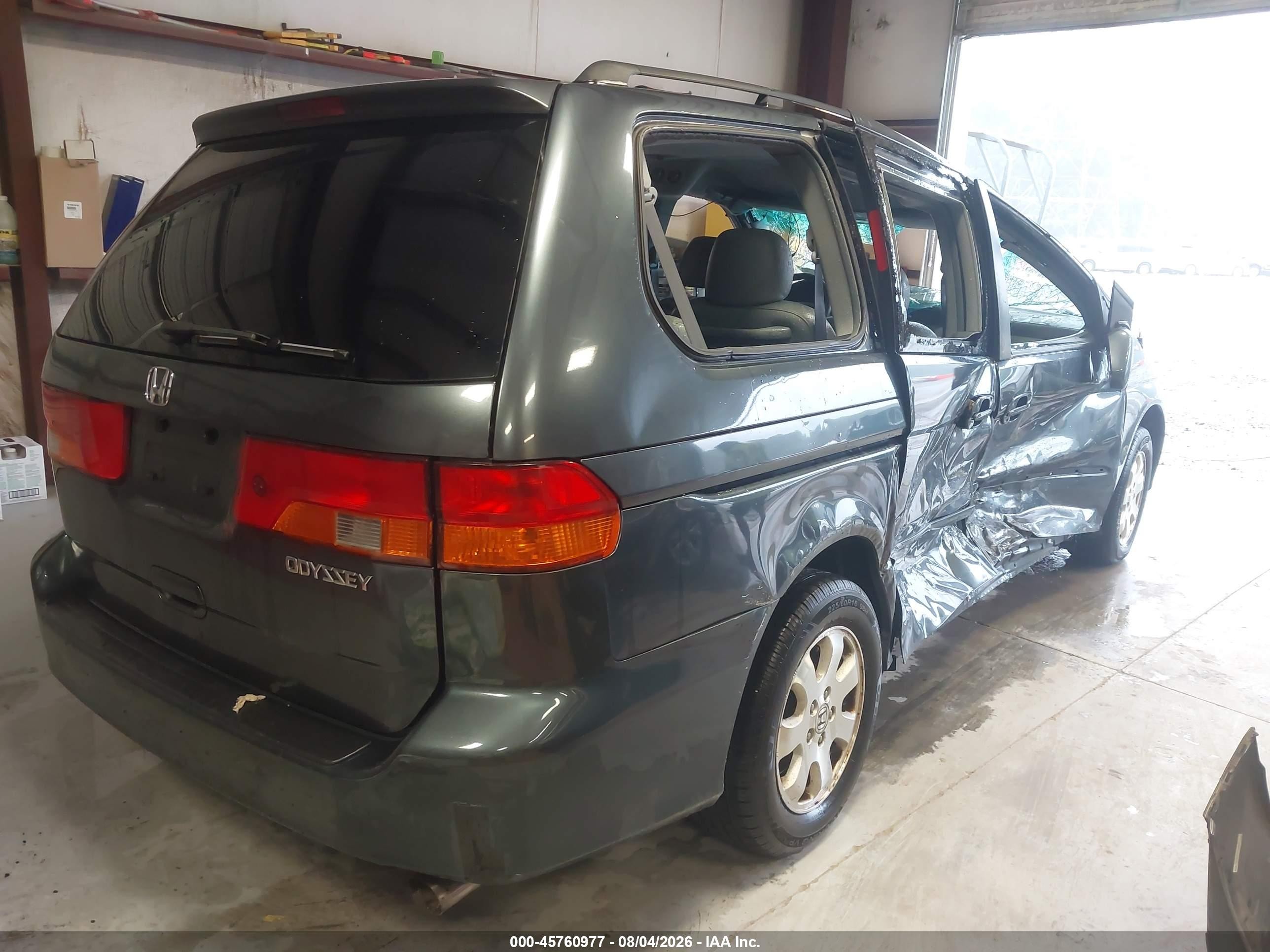 2004 Honda Odyssey Ex-l Gray vin: 5FNRL18924B131736
