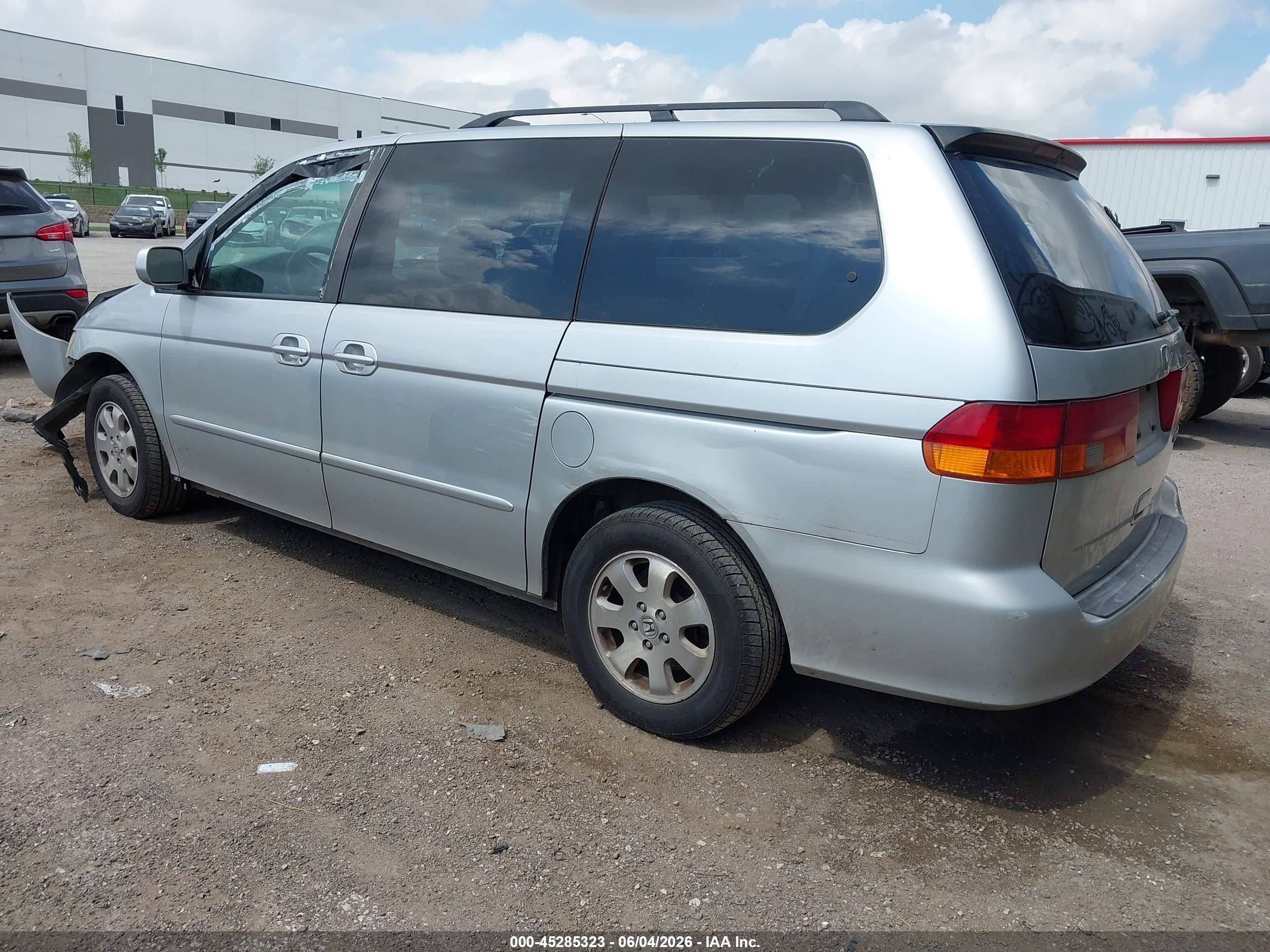 2003 Honda Odyssey Ex-l Silver vin: 5FNRL18933B144574