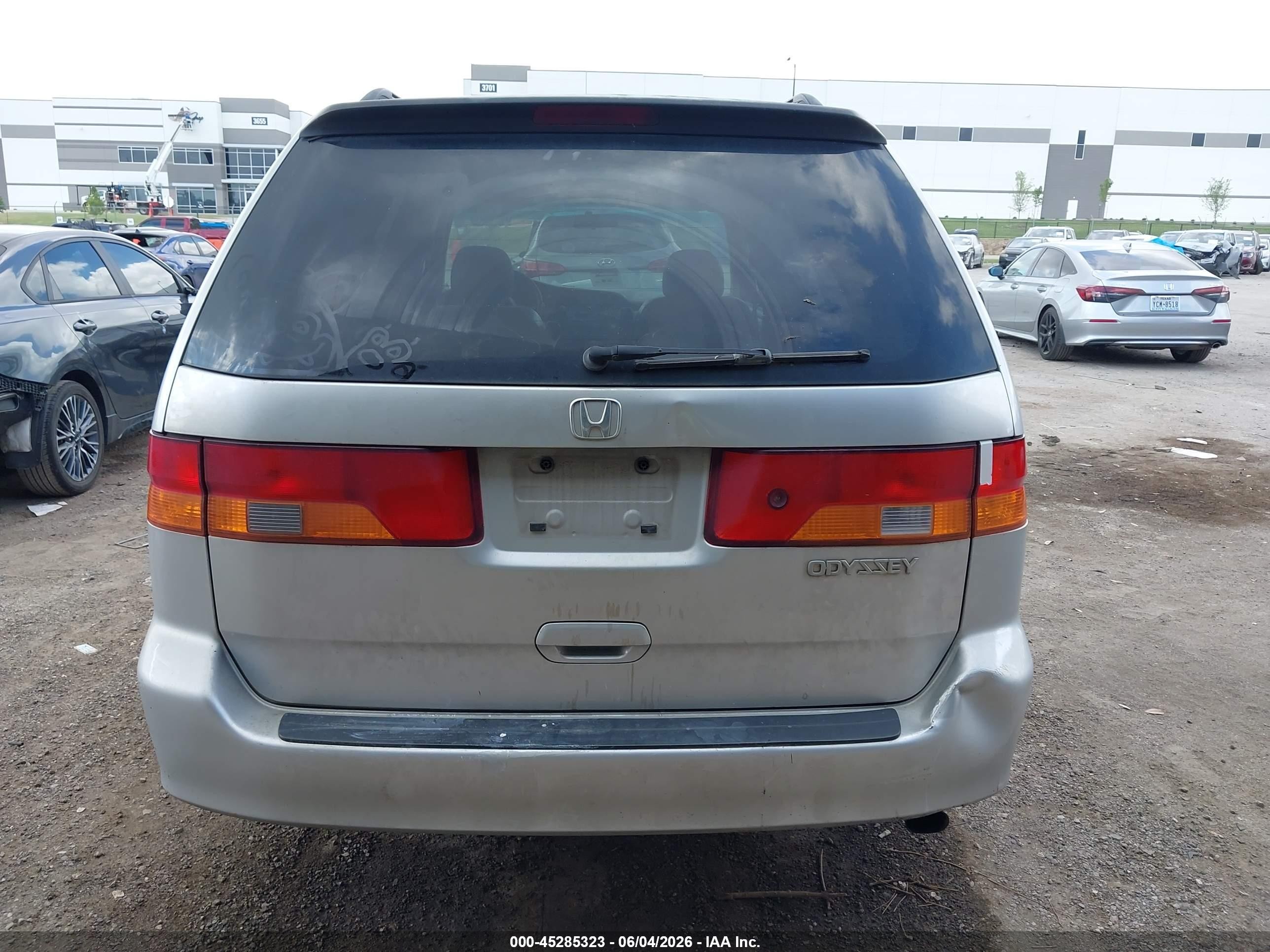 2003 Honda Odyssey Ex-l Silver vin: 5FNRL18933B144574