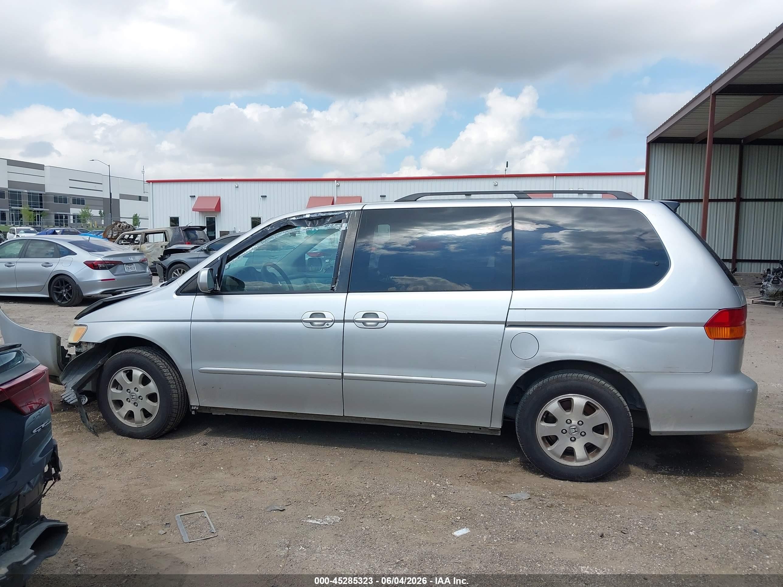 2003 Honda Odyssey Ex-l Silver vin: 5FNRL18933B144574