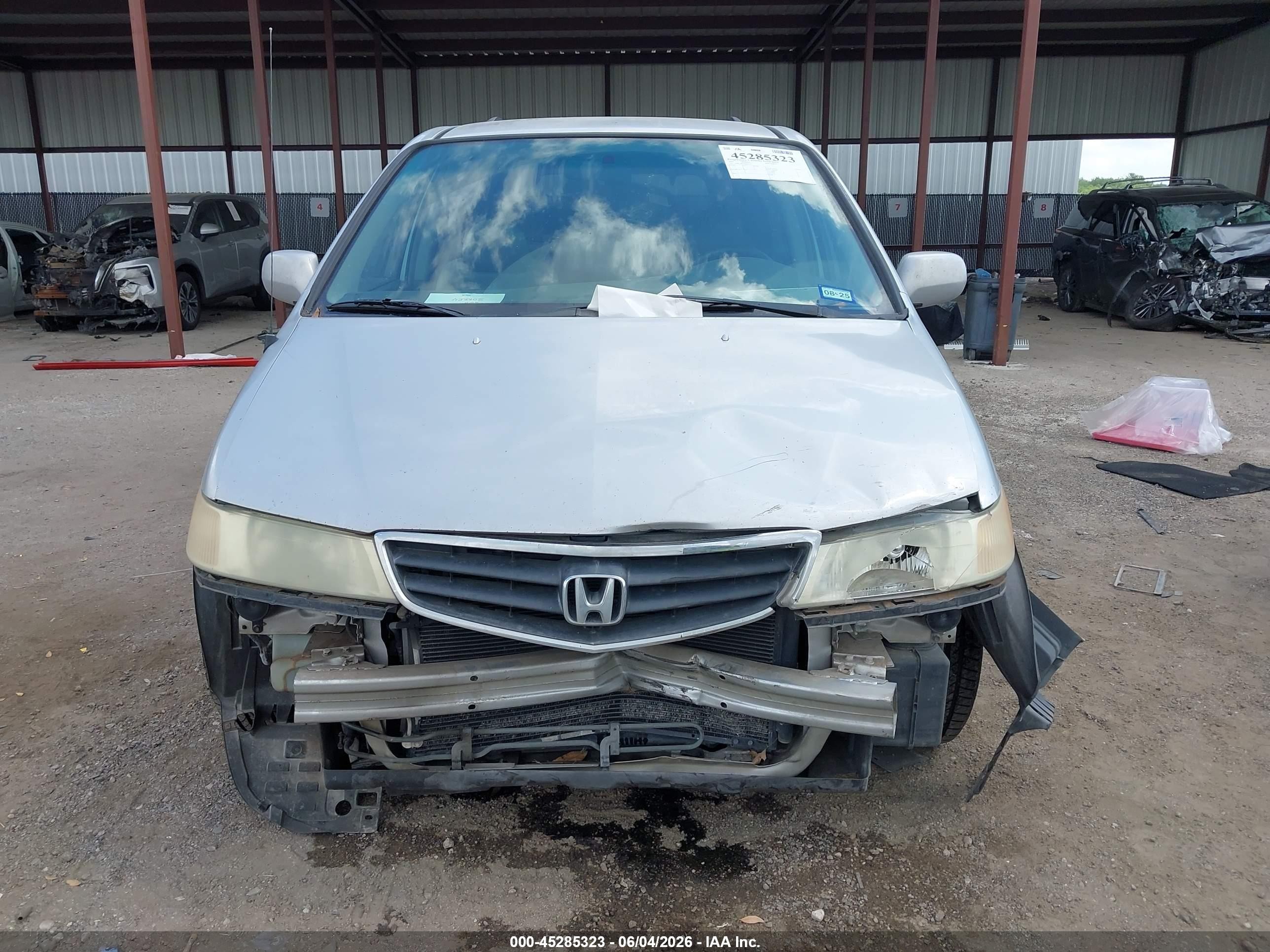 2003 Honda Odyssey Ex-l Silver vin: 5FNRL18933B144574