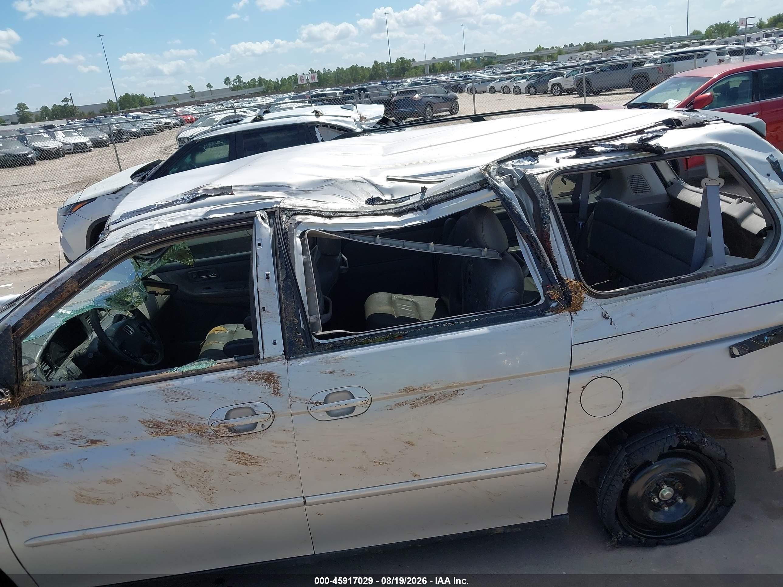 2002 Honda Odyssey Ex-l Silver vin: 5FNRL18942B037466