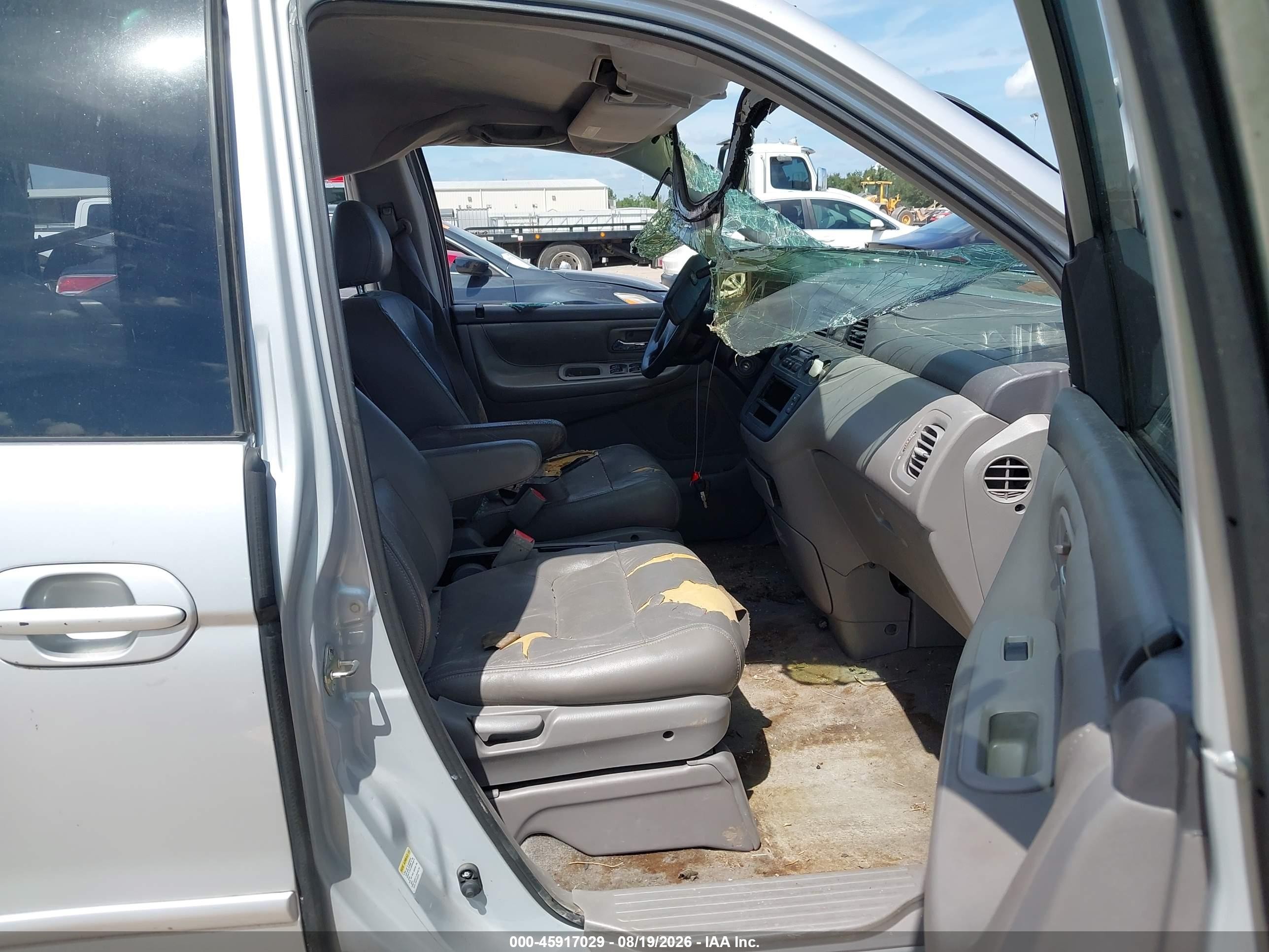 2002 Honda Odyssey Ex-l Silver vin: 5FNRL18942B037466