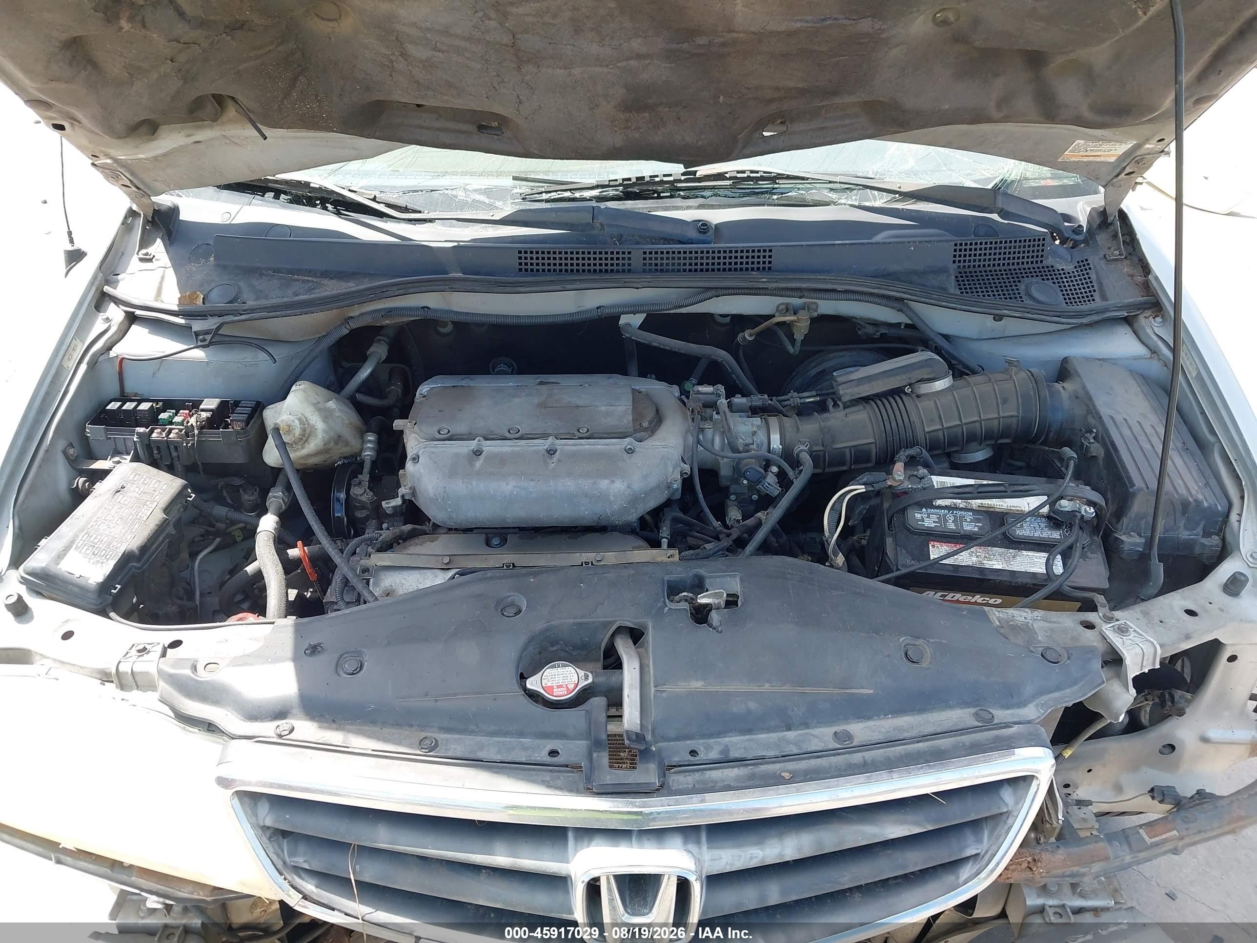 2002 Honda Odyssey Ex-l Silver vin: 5FNRL18942B037466