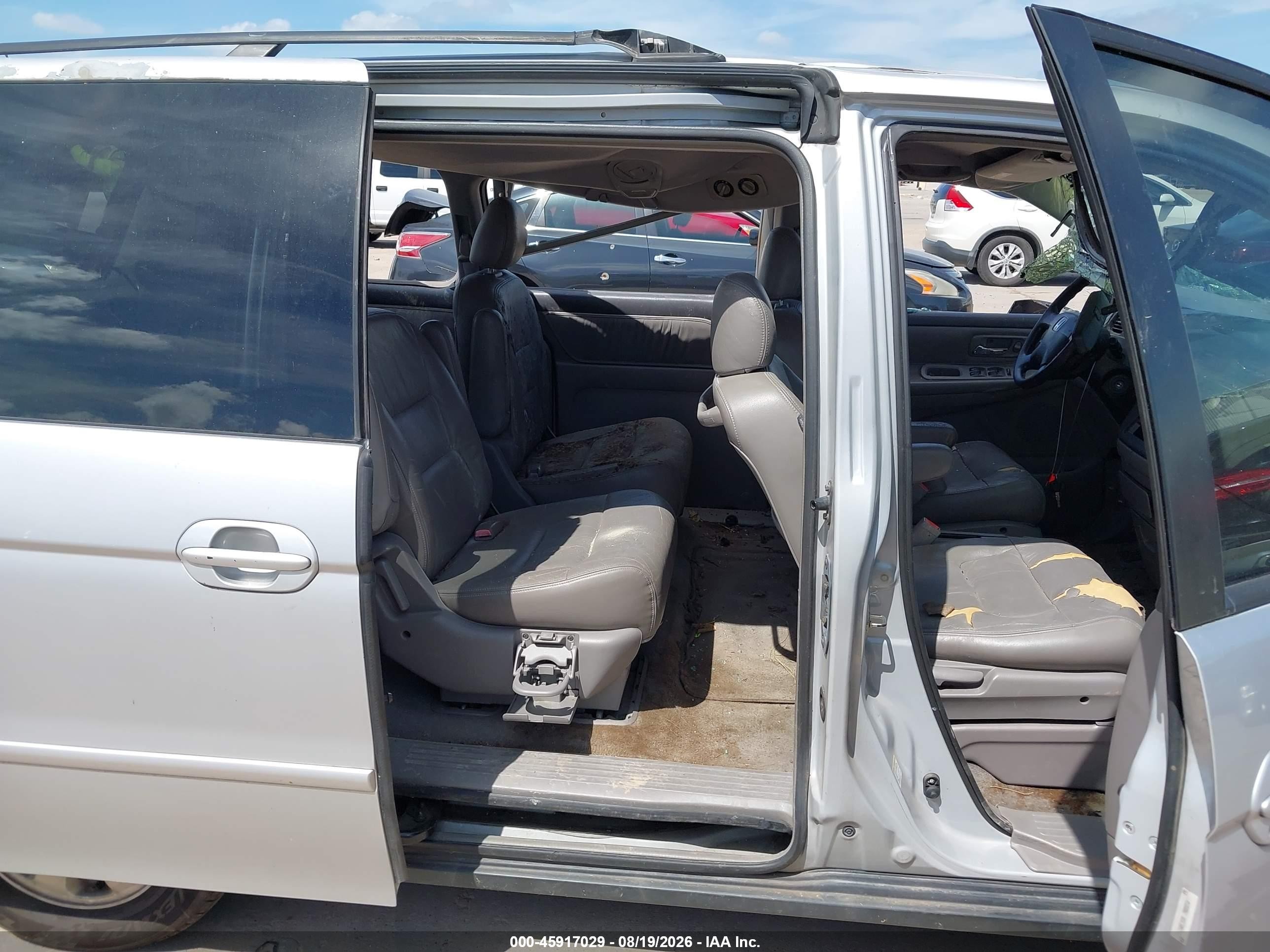 2002 Honda Odyssey Ex-l Silver vin: 5FNRL18942B037466