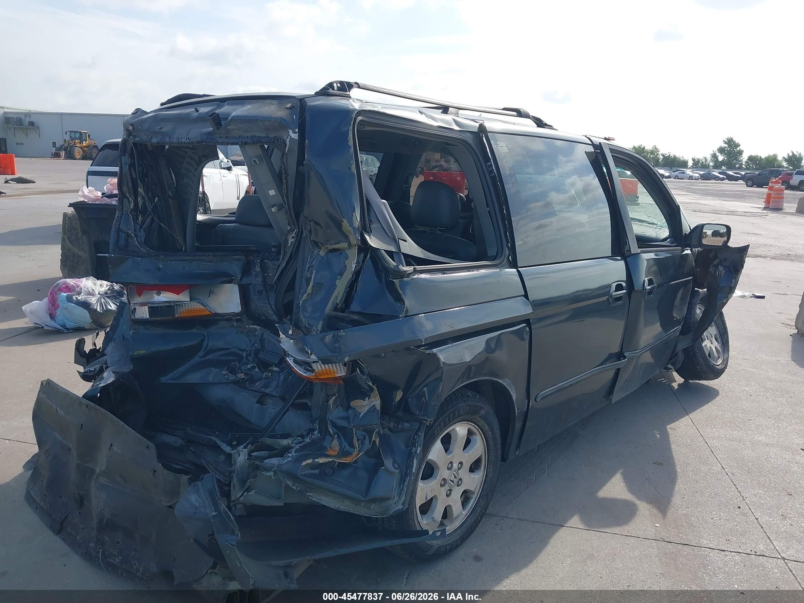 2003 Honda Odyssey Ex-l Gray vin: 5FNRL18943B018692