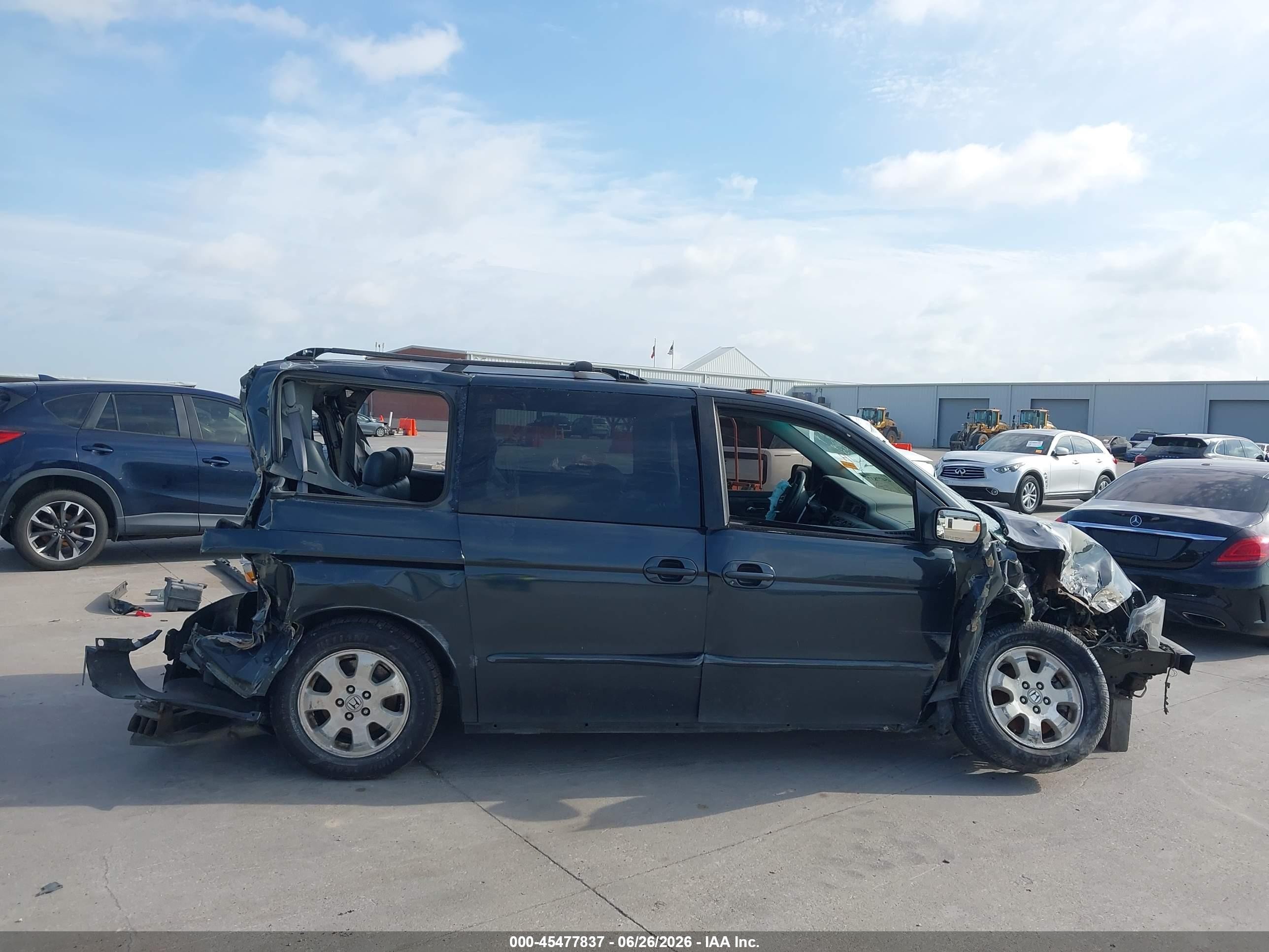 2003 Honda Odyssey Ex-l Gray vin: 5FNRL18943B018692