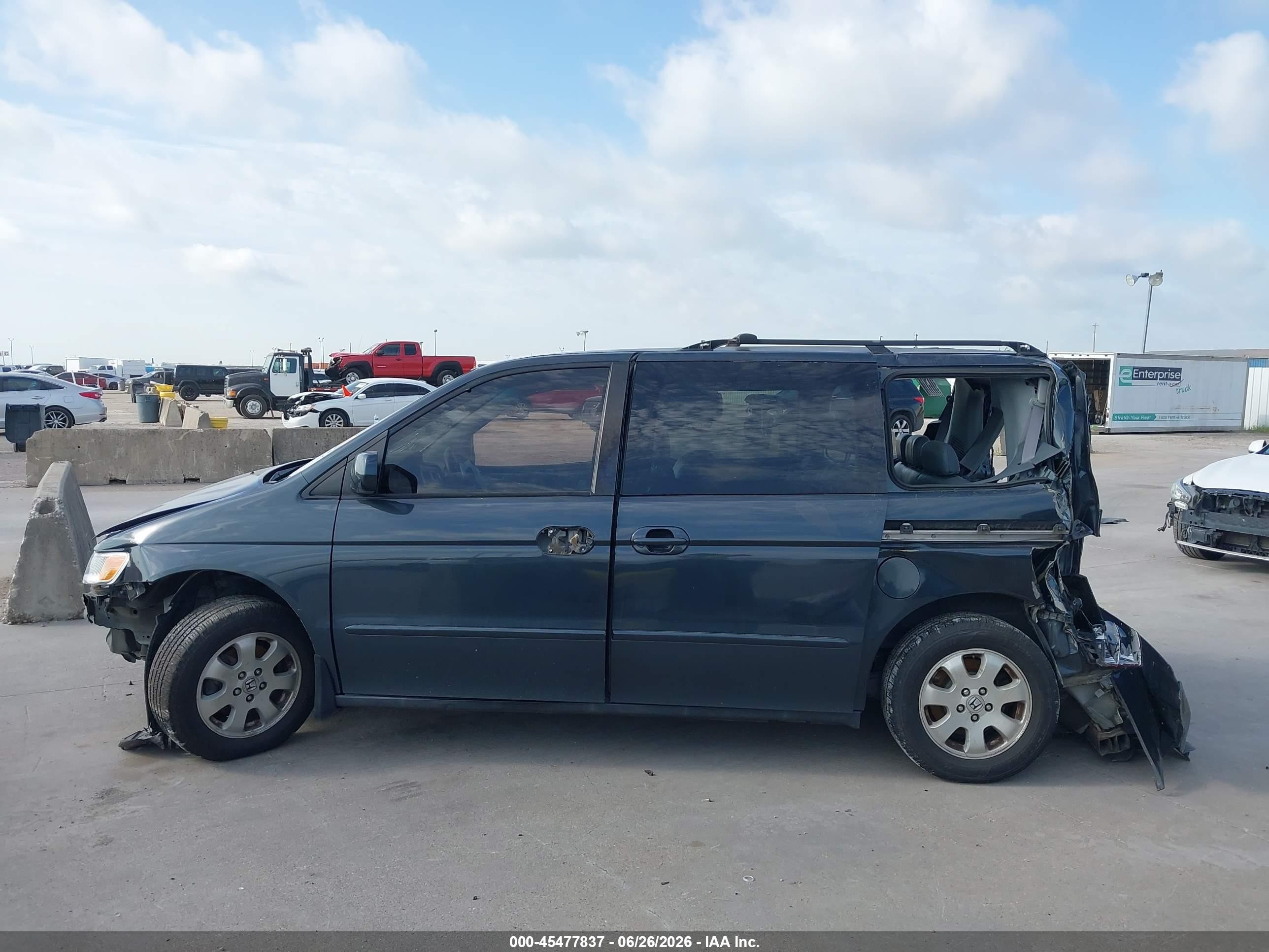 2003 Honda Odyssey Ex-l Gray vin: 5FNRL18943B018692