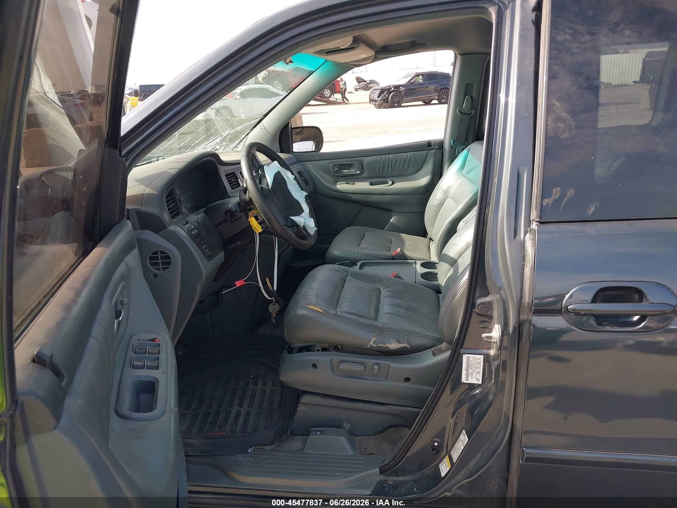2003 Honda Odyssey Ex-l Gray vin: 5FNRL18943B018692